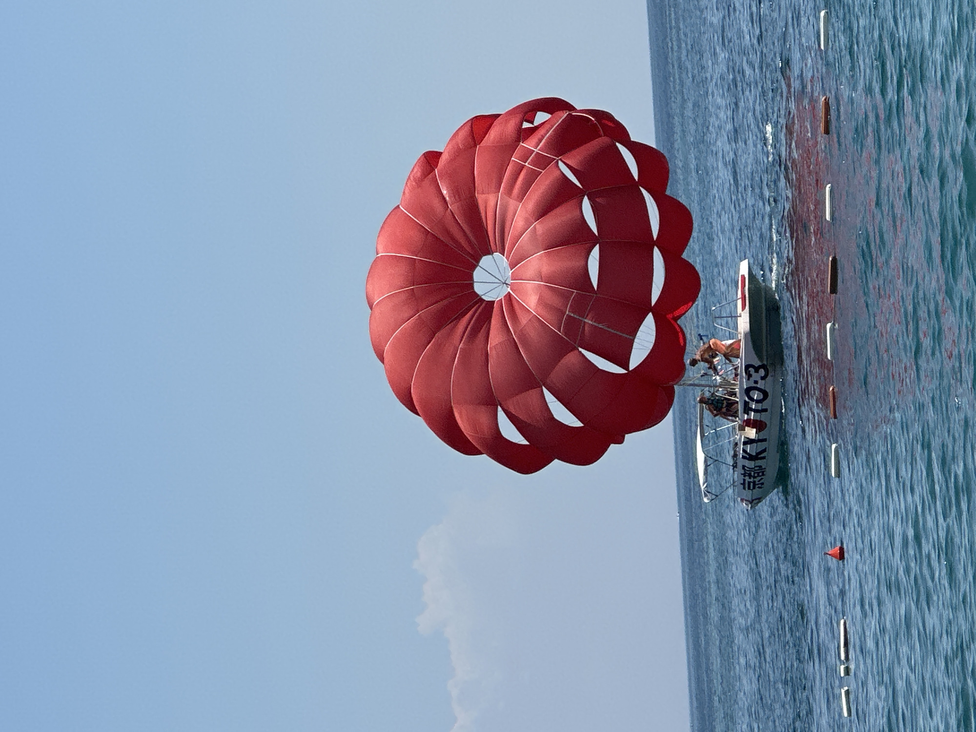 Parasailing and beach day on the Adriatic in Budva
