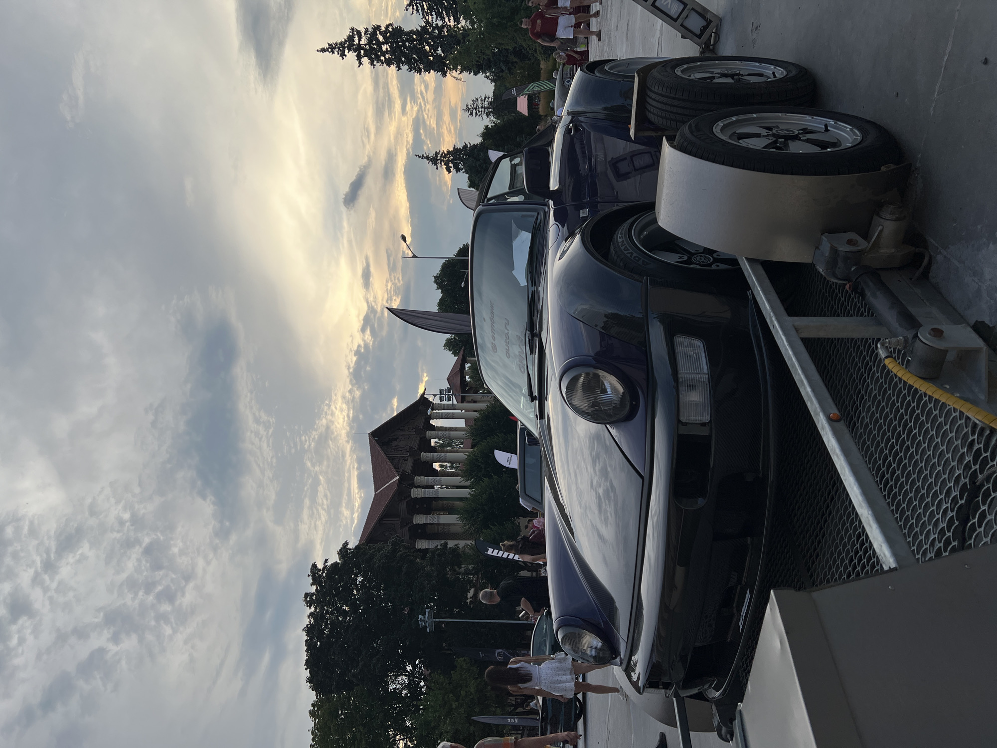 Sports cars at a Moscow weekend auto show