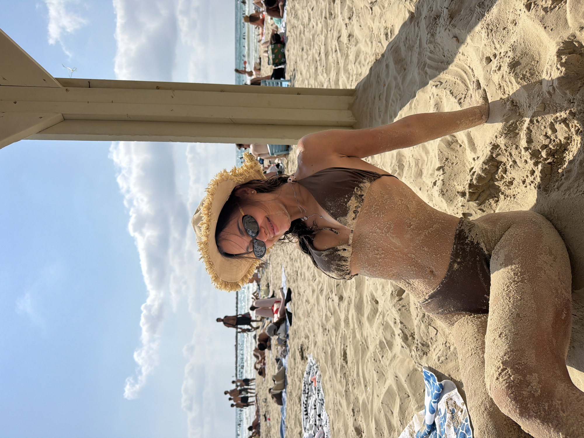 Sandy beach day on the Tel Aviv shore