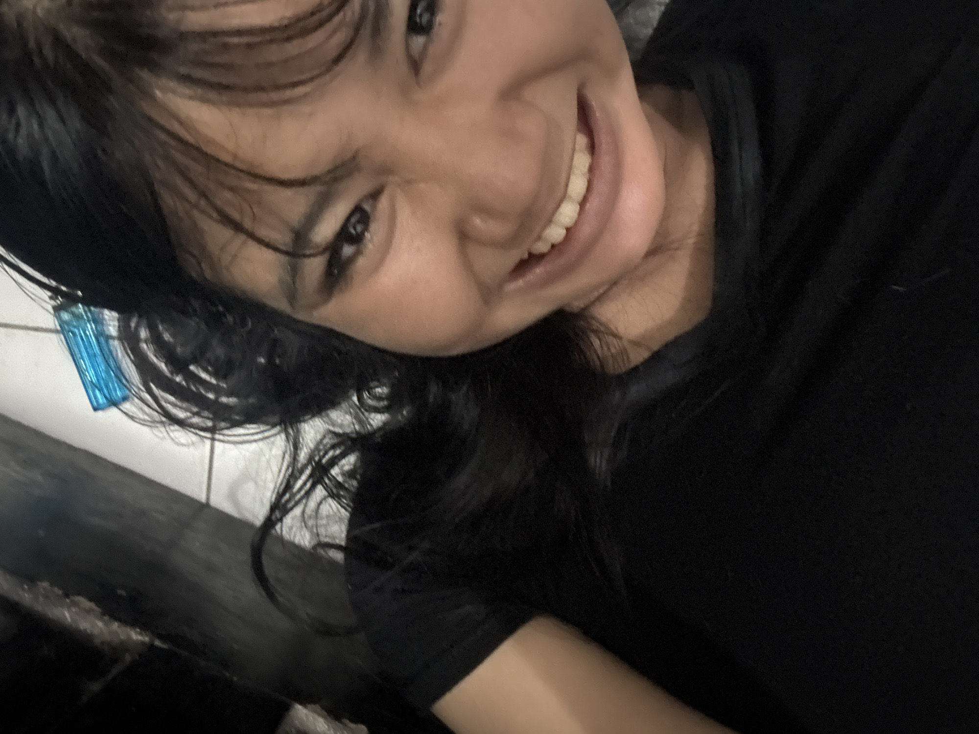 Casual bedroom selfies and shelf details, North Jakarta