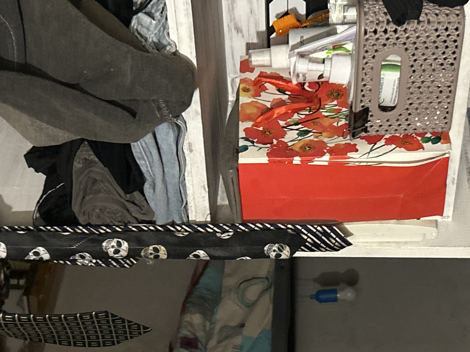 Witness documents household items and mirror reflection scene