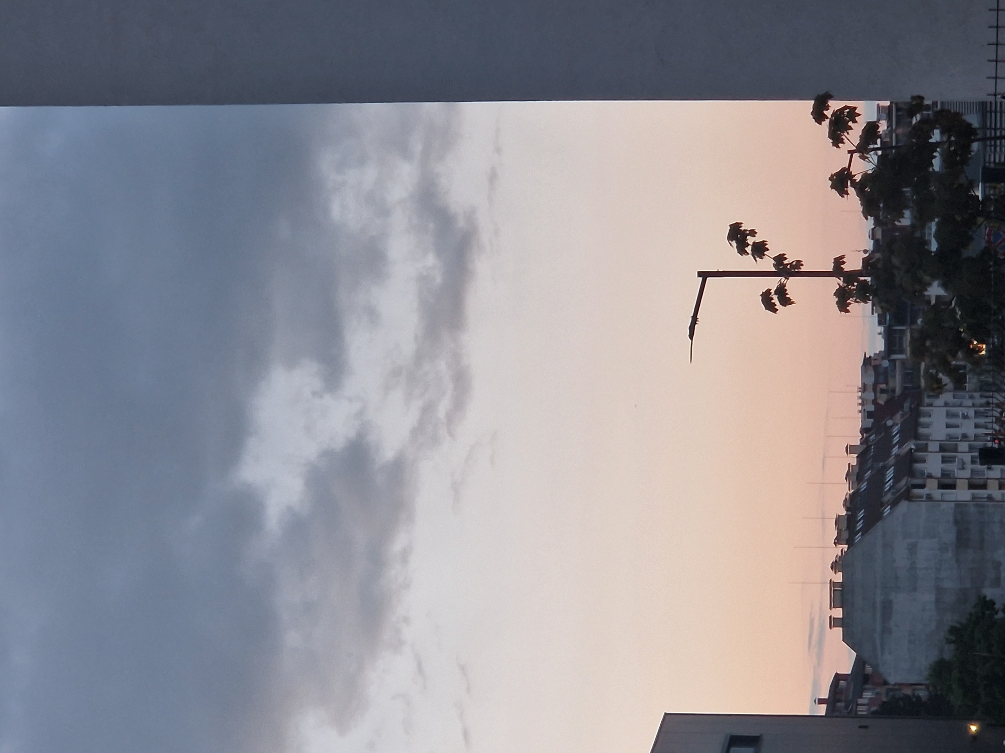 Urban twilight scenes captured near Martinelli commercial building