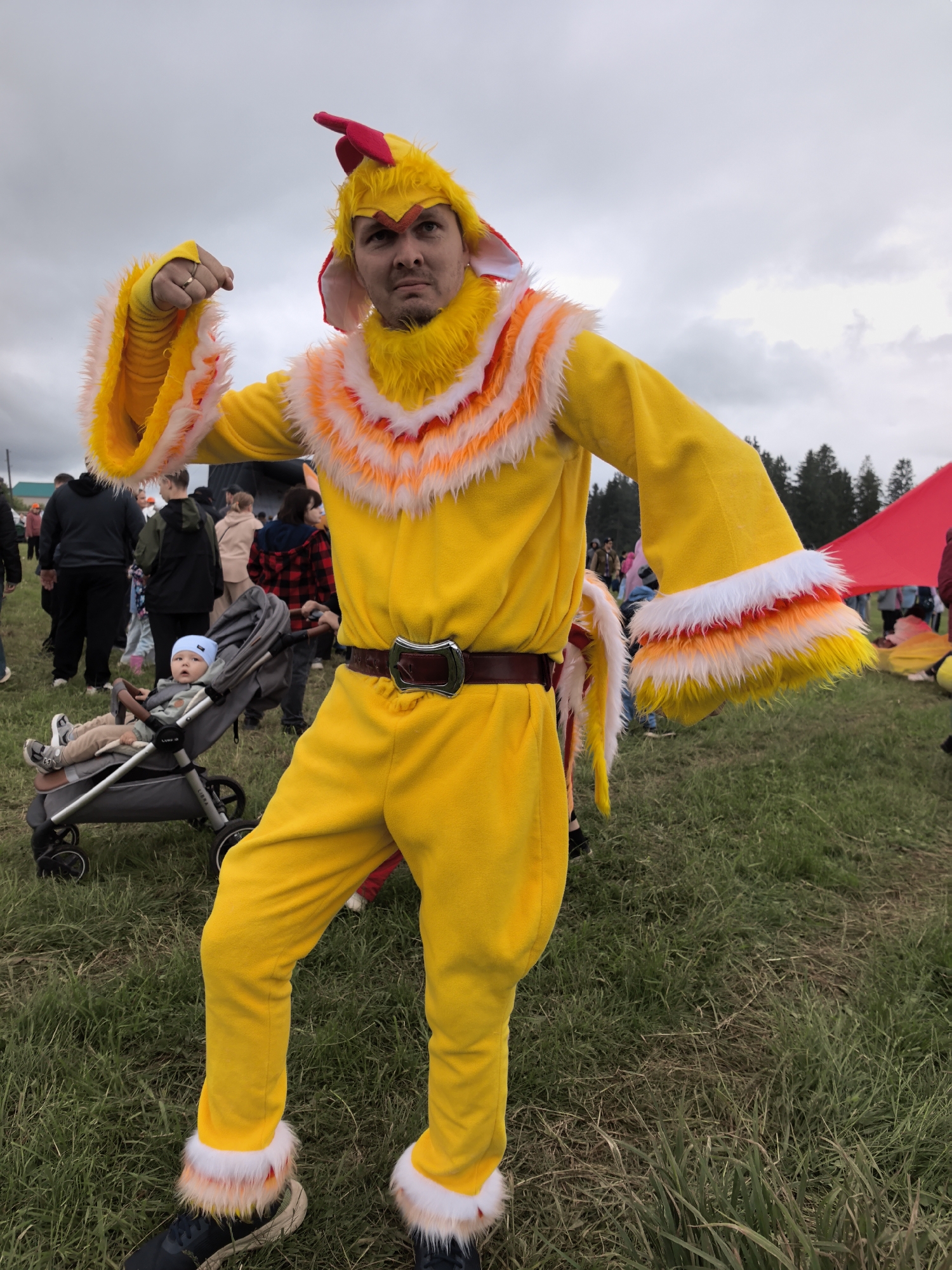 Community festival features mascots, food vendors, children's activities