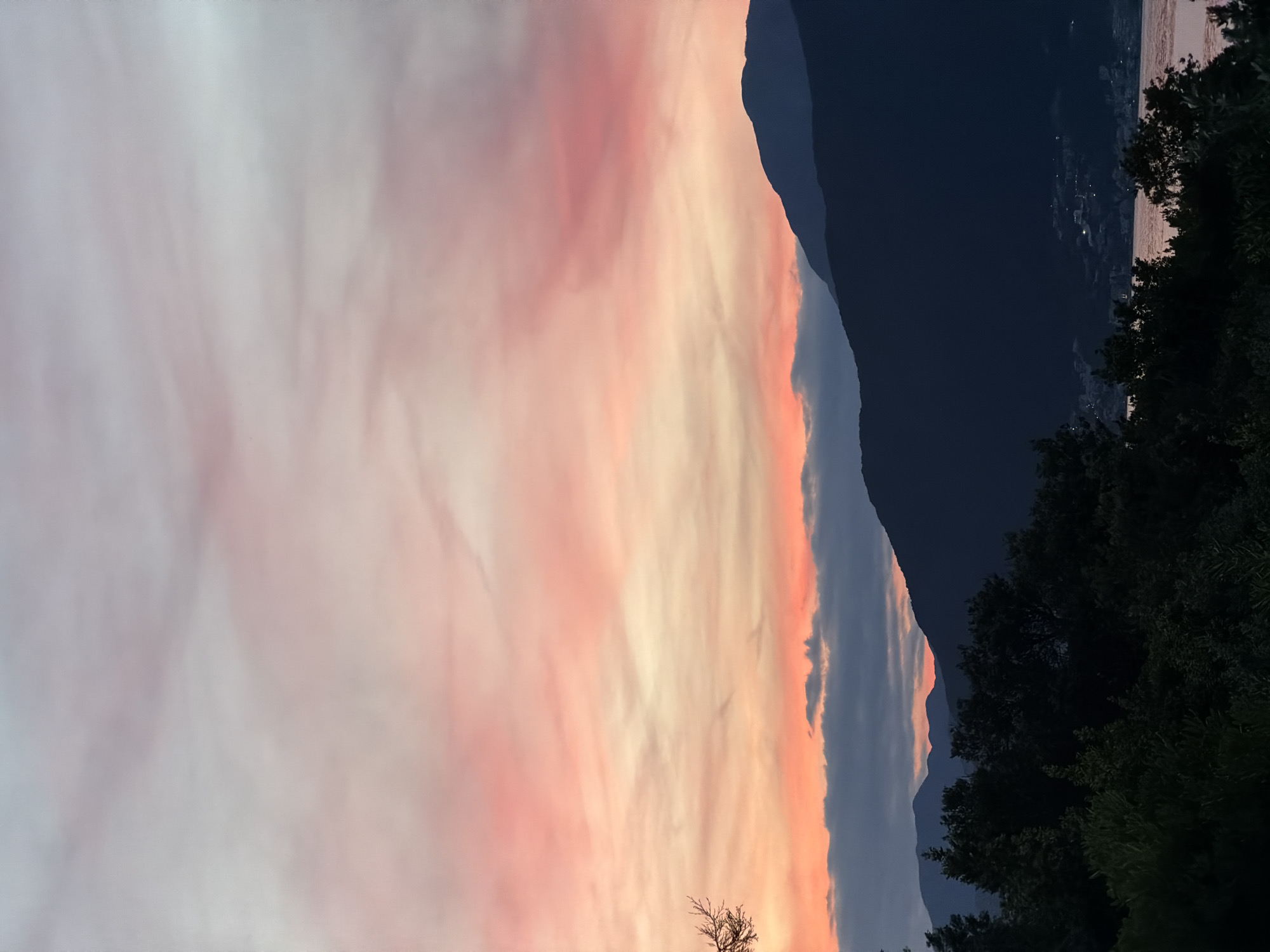 Sunset documented across Gošići Montenegro coastal landscape May 18