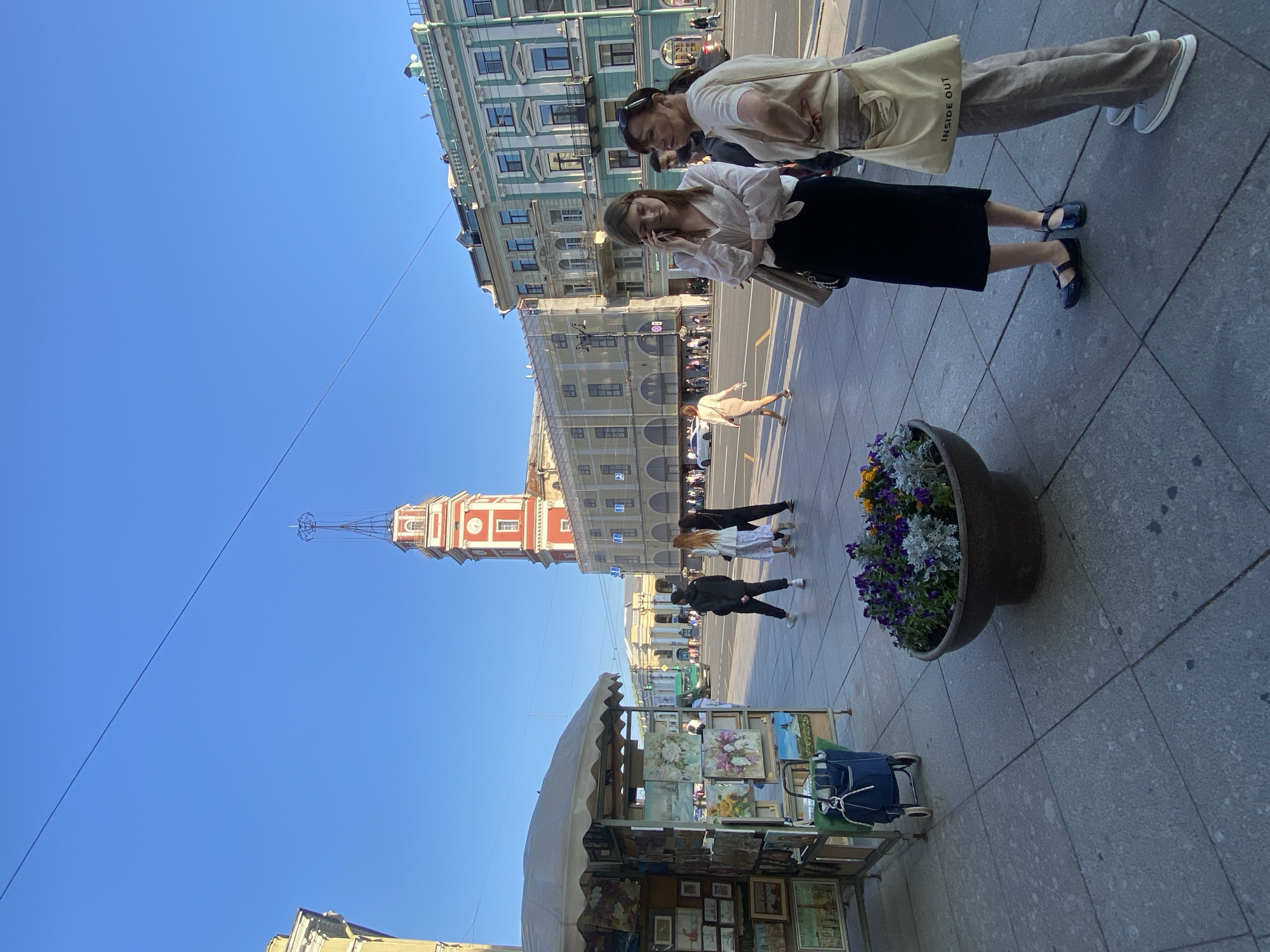 Summer evening stroll through Saint Petersburg's historic center