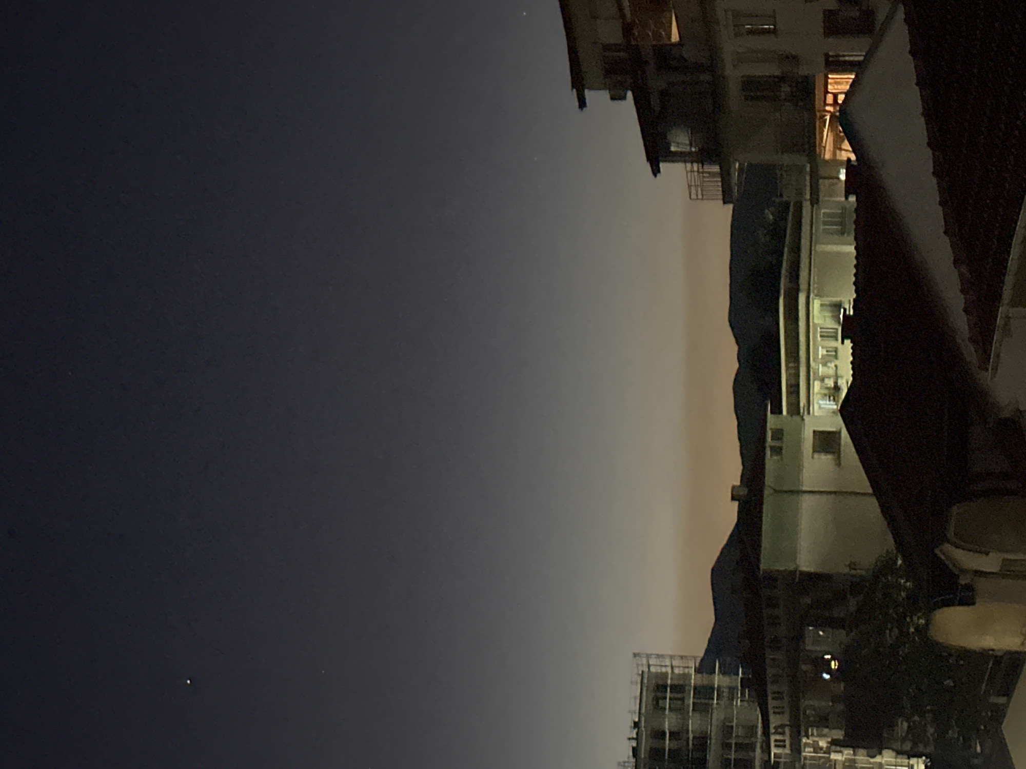 Twilight cityscape captured in Kazanlak, Bulgaria