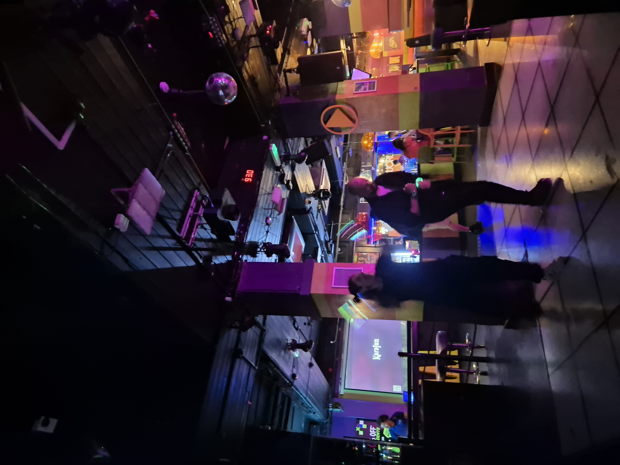 Late night entertainment captured at Cardiff nightclub