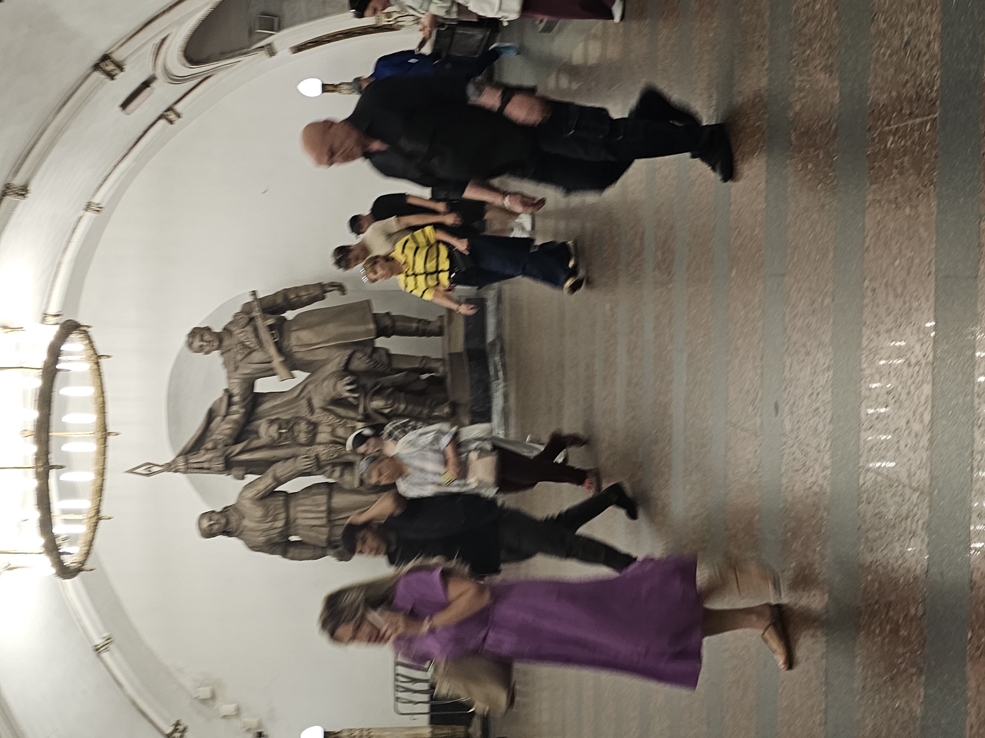 Inside the grand halls of the Moscow Metro