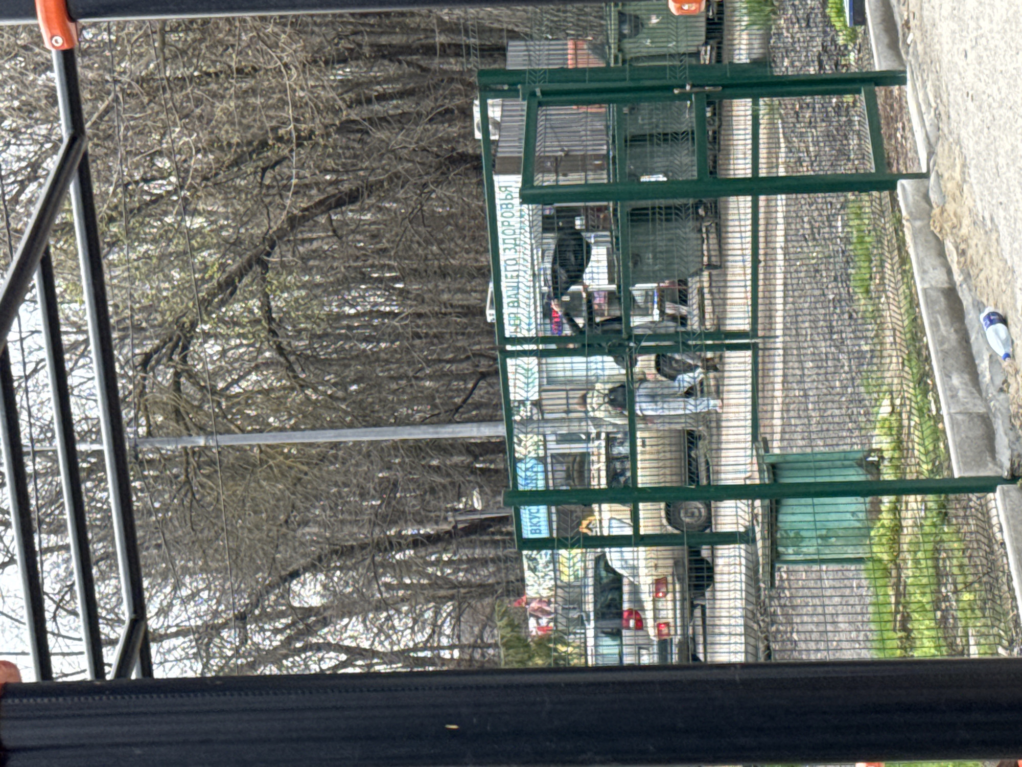 Morning activity documented around fenced work site in Rostov-on-Don