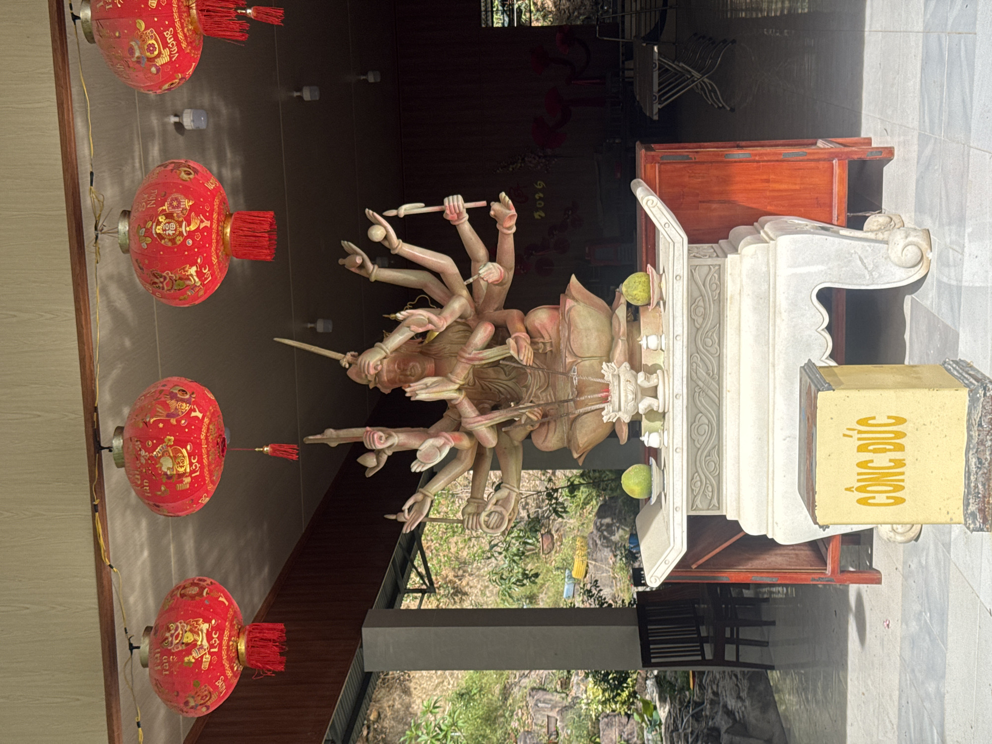 Temple visit documented at Quan Am Tinh Vien, Vietnam