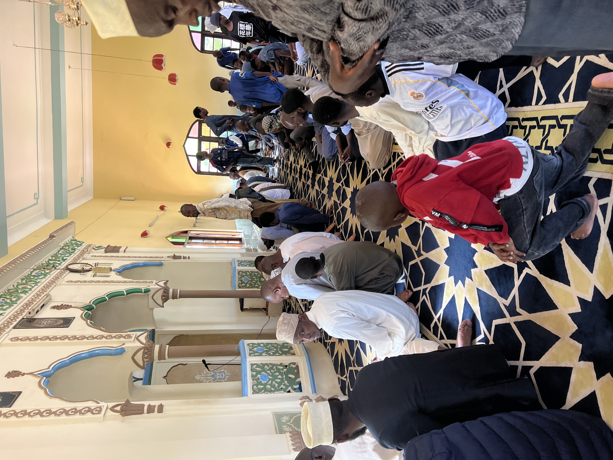 Congregational prayer service held at Nyeri mosque, Kenya