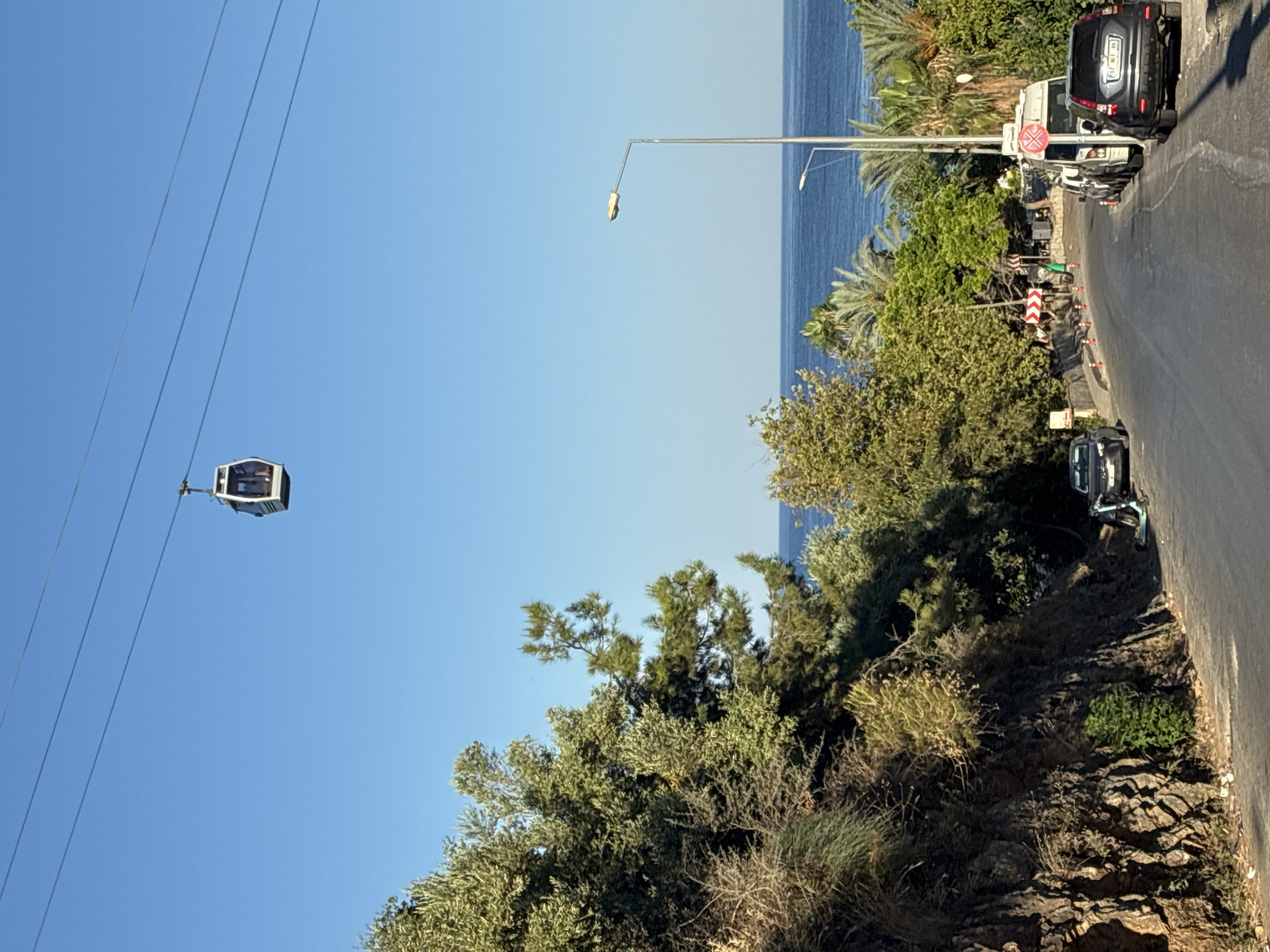 Alanya cable car area, hillside city views and summer streets