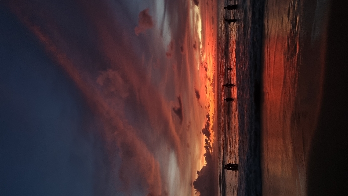 Hour-long sunset documented at Pecatu beach in Indonesia