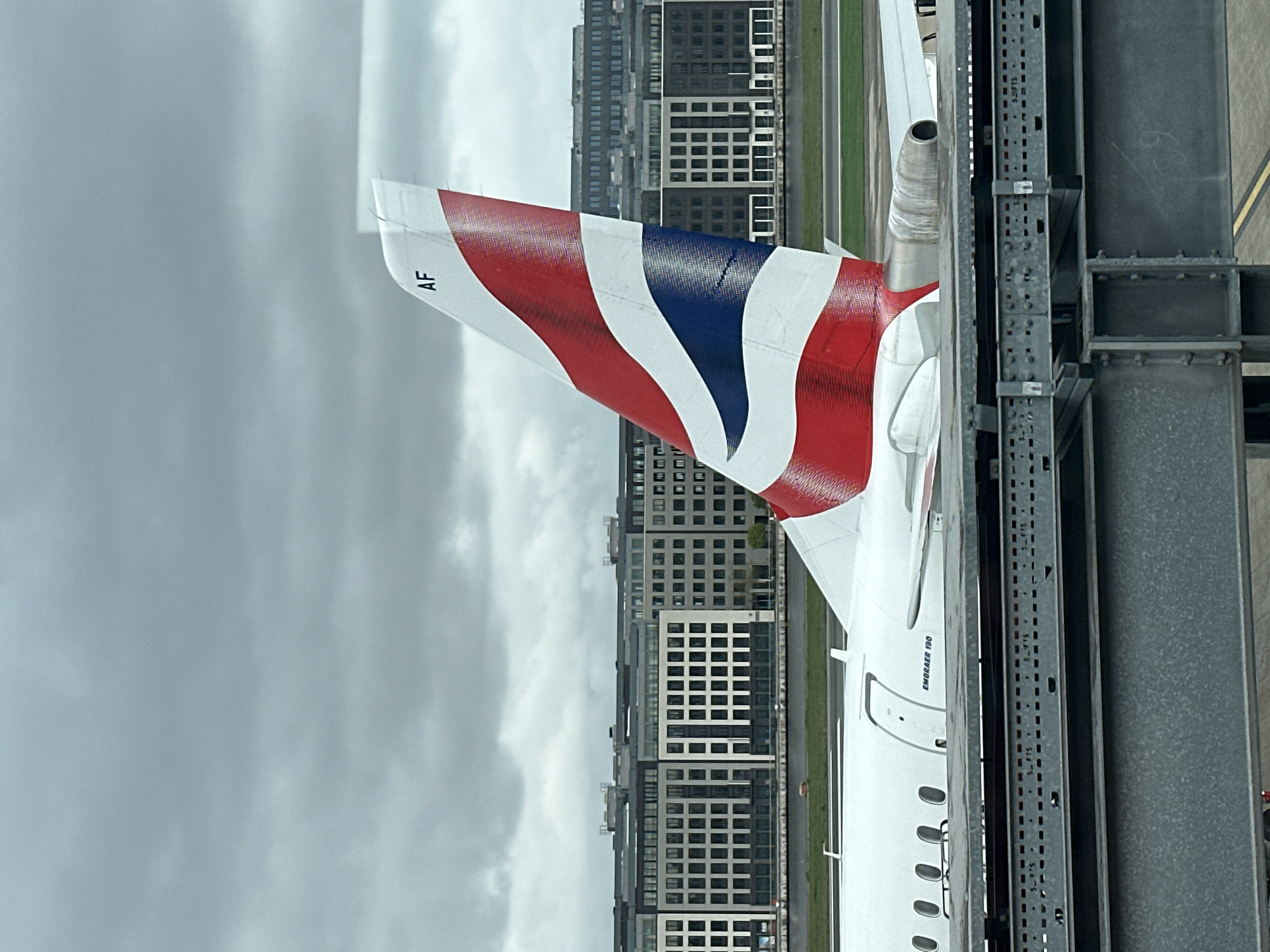 Morning travel activities at London City Airport