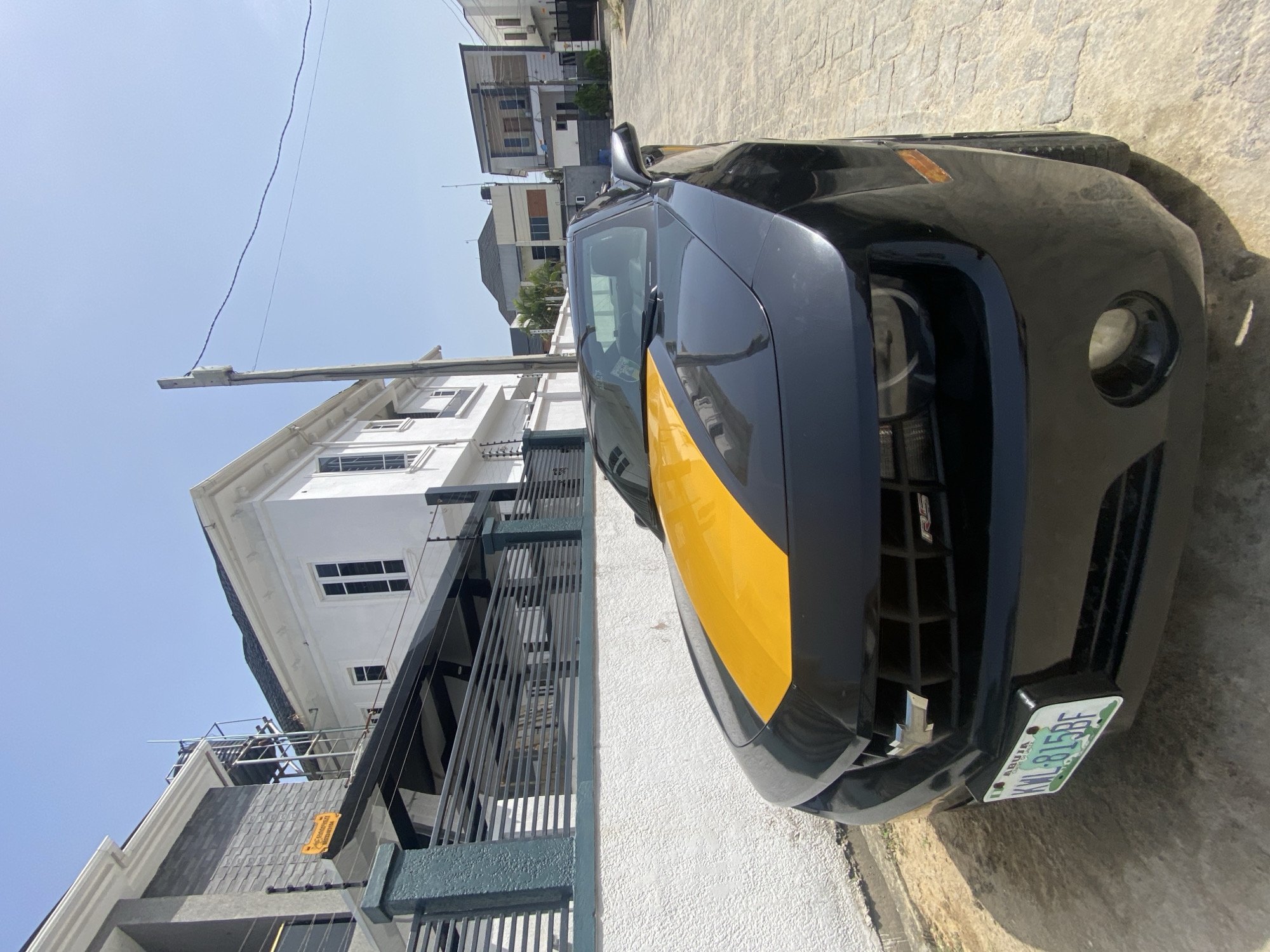 Black and yellow Camaro spotted parked in Lagos