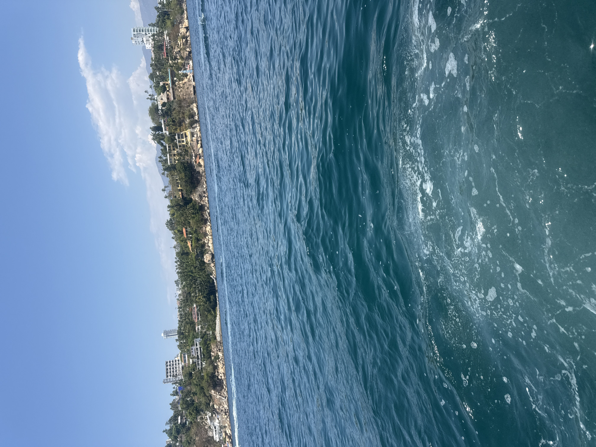 Acapulco coastline viewed from ocean waters