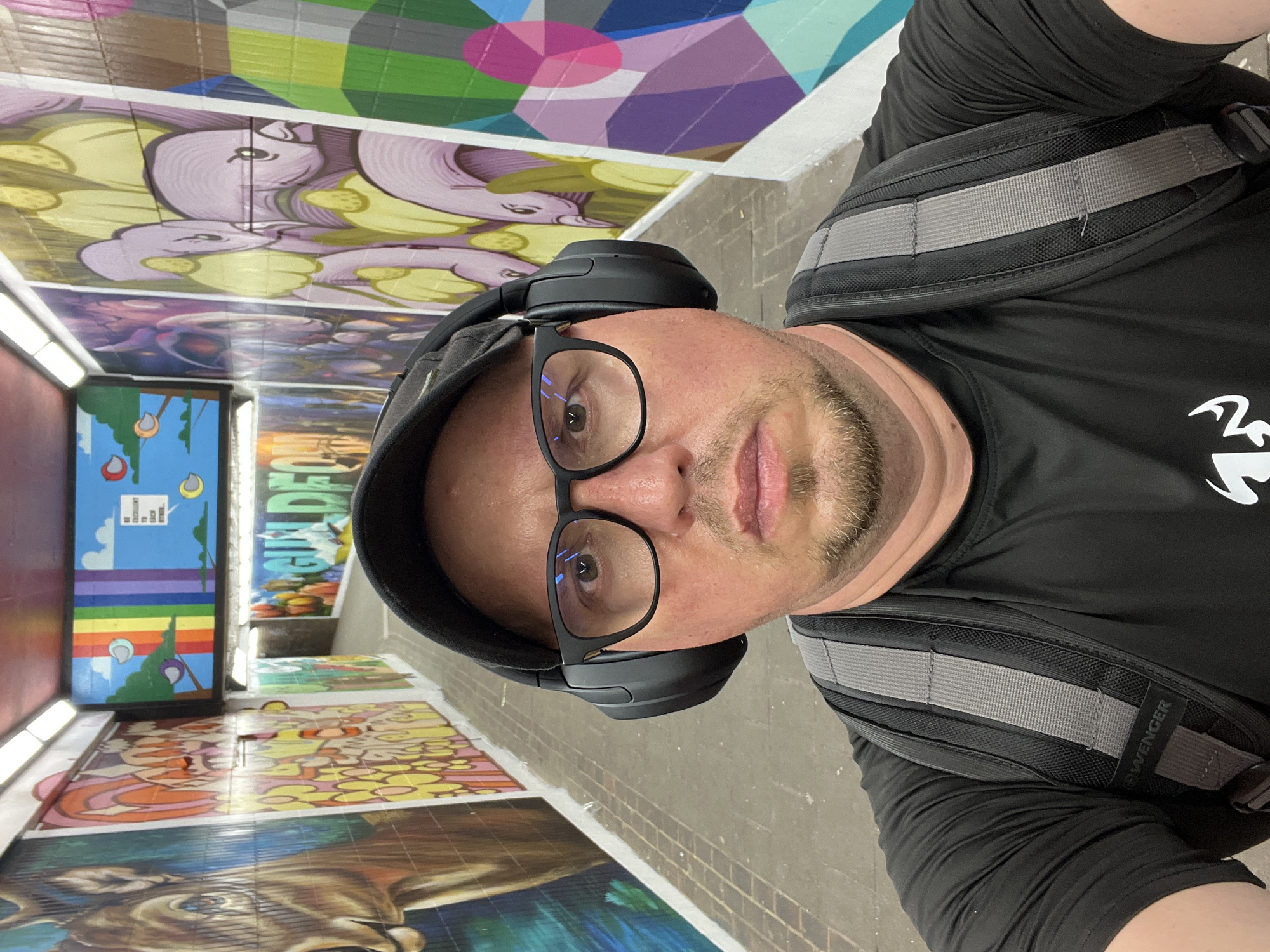 Evening stop at a graffiti underpass in Guildford