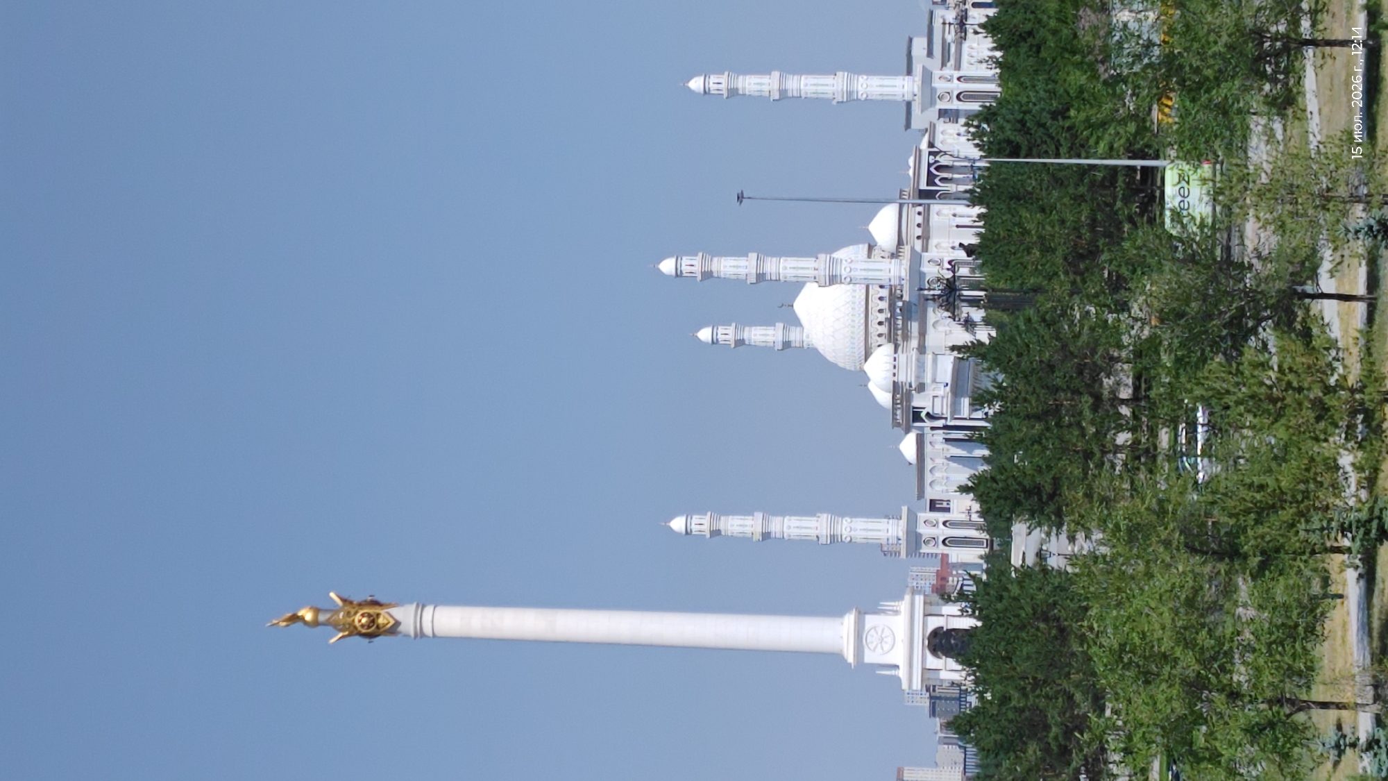 Inside and outside a cultural museum in Astana, Kazakhstan