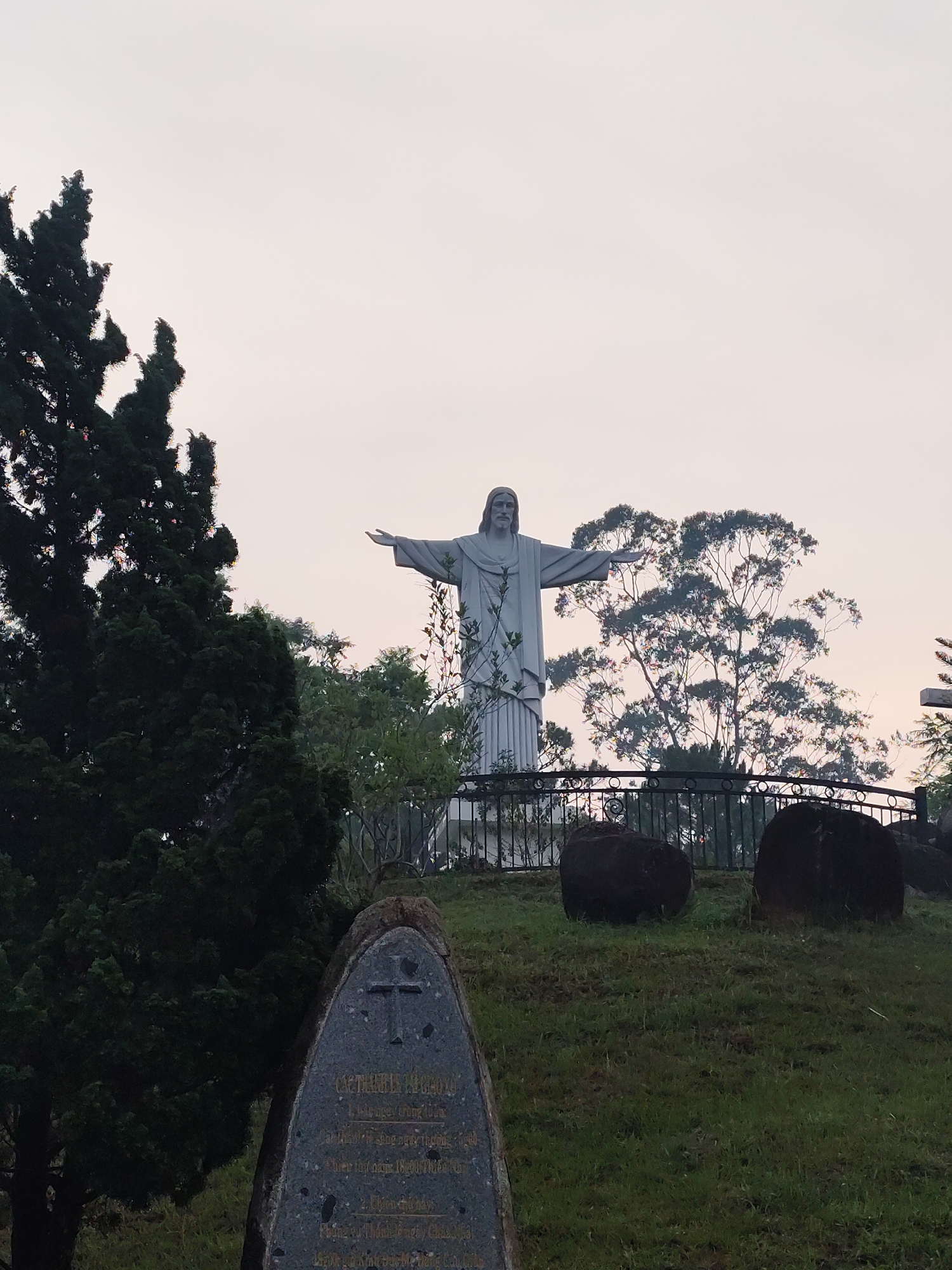 Visitor captures Catholic hilltop shrine in Da Lat, Vietnam