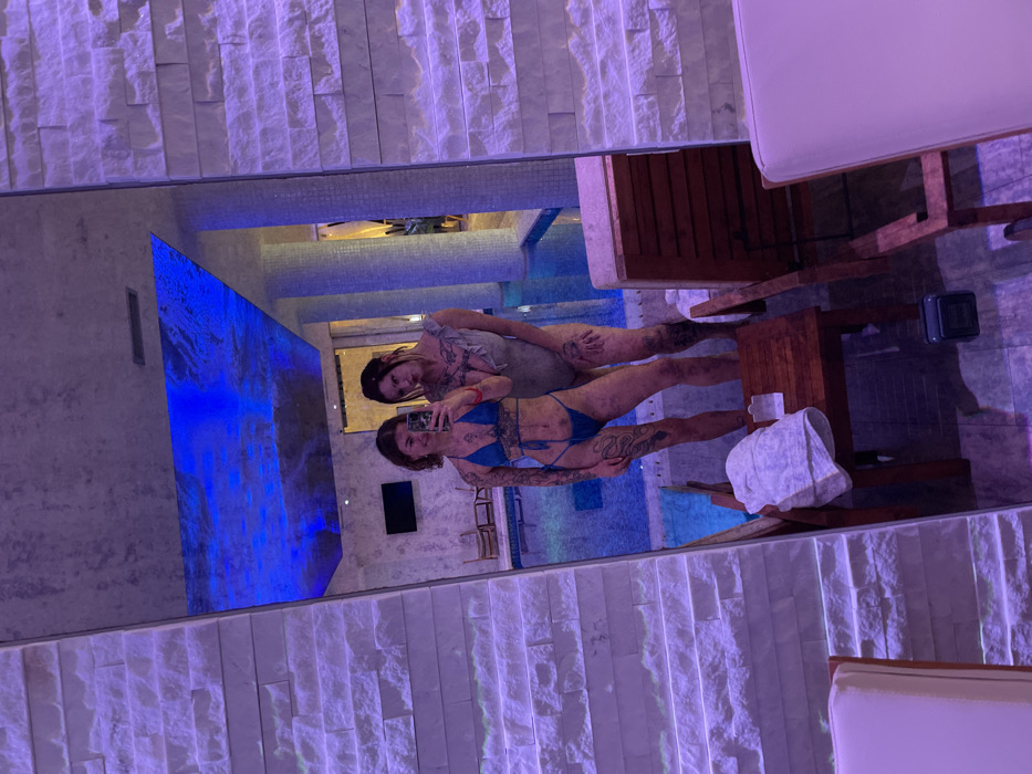 Two Women Enjoy Spa Day at Montenegro Aquatic Facility