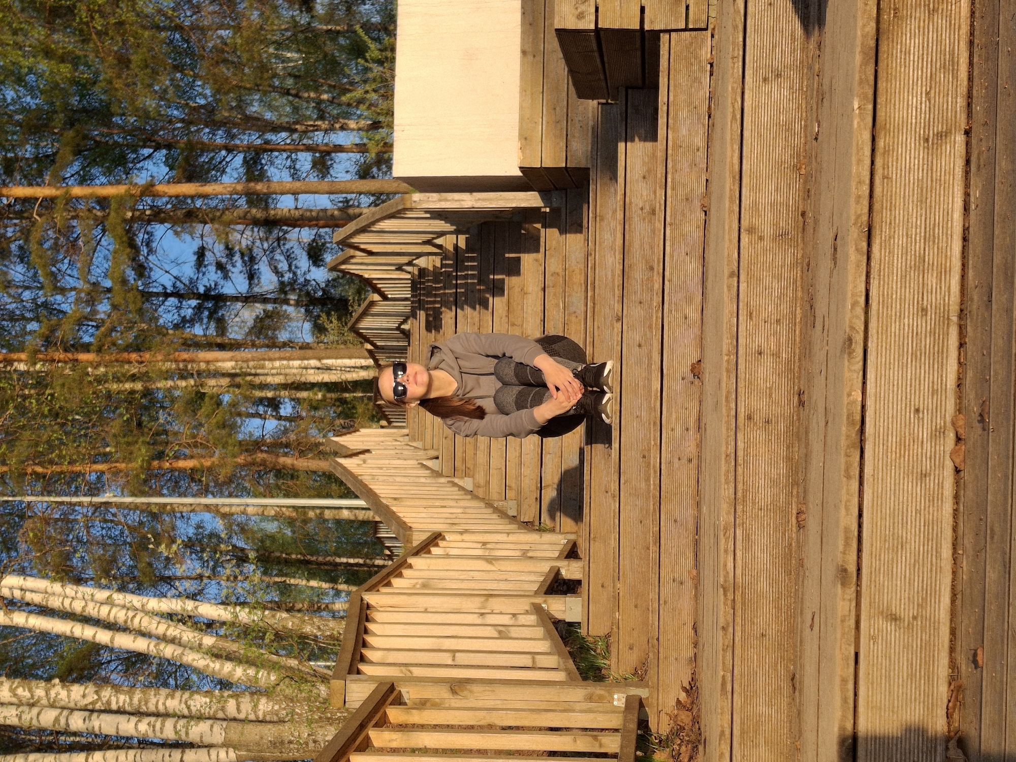 Woman visits multiple recreational spots in Chaikovsky, Russia