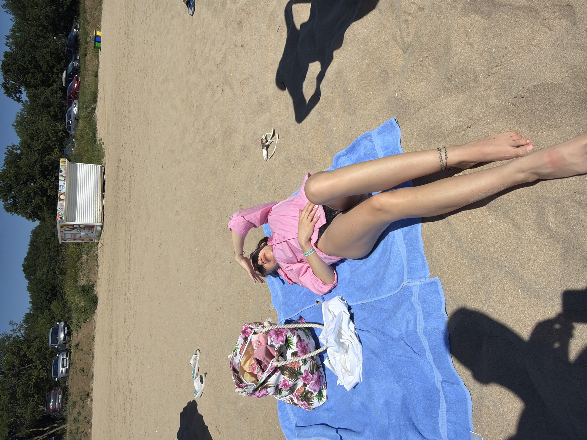 Beach day activities at Primorsko, Bulgaria shores