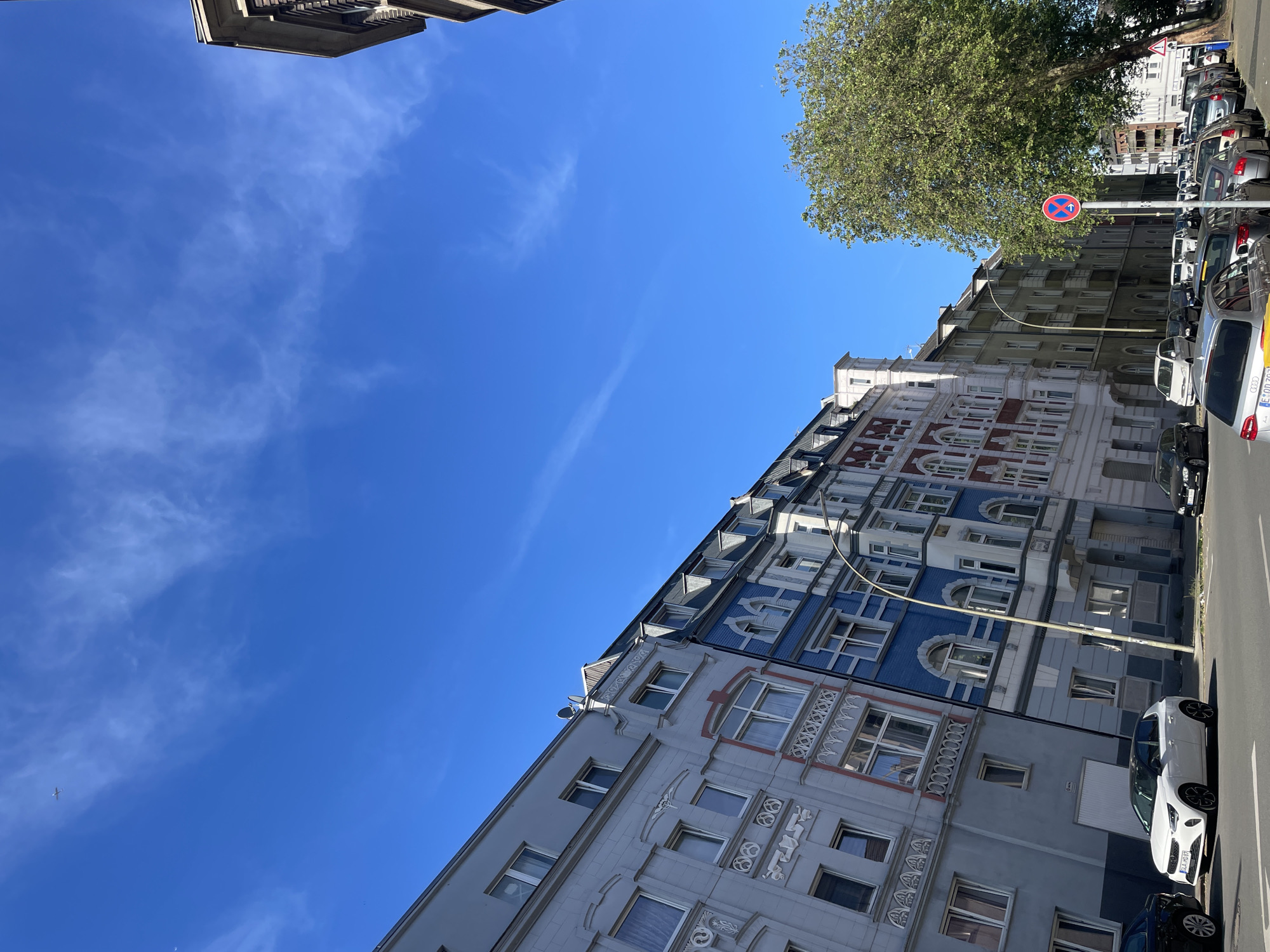 Urban architecture and streetscapes observed across unknown city location