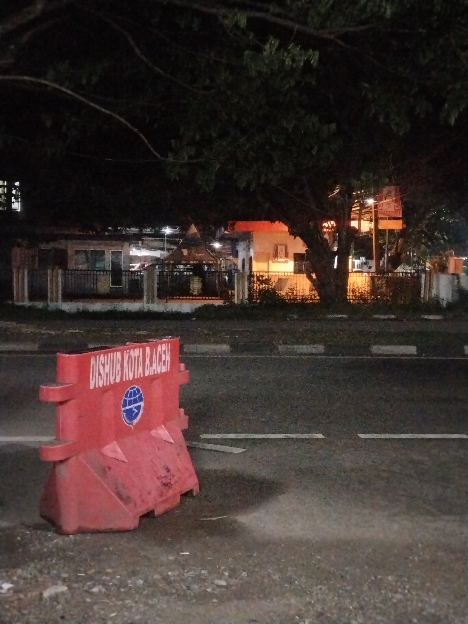 Ambulances active at Indonesian hospital during nighttime emergency response