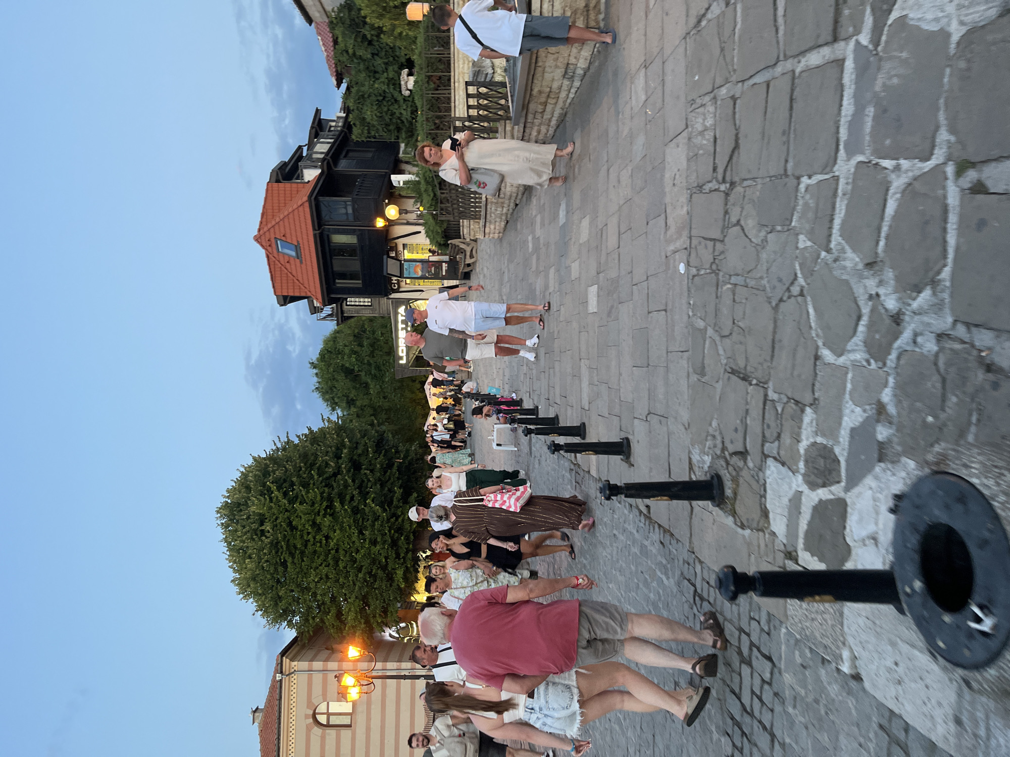 A summer evening in Nesebar's old town, Bulgaria