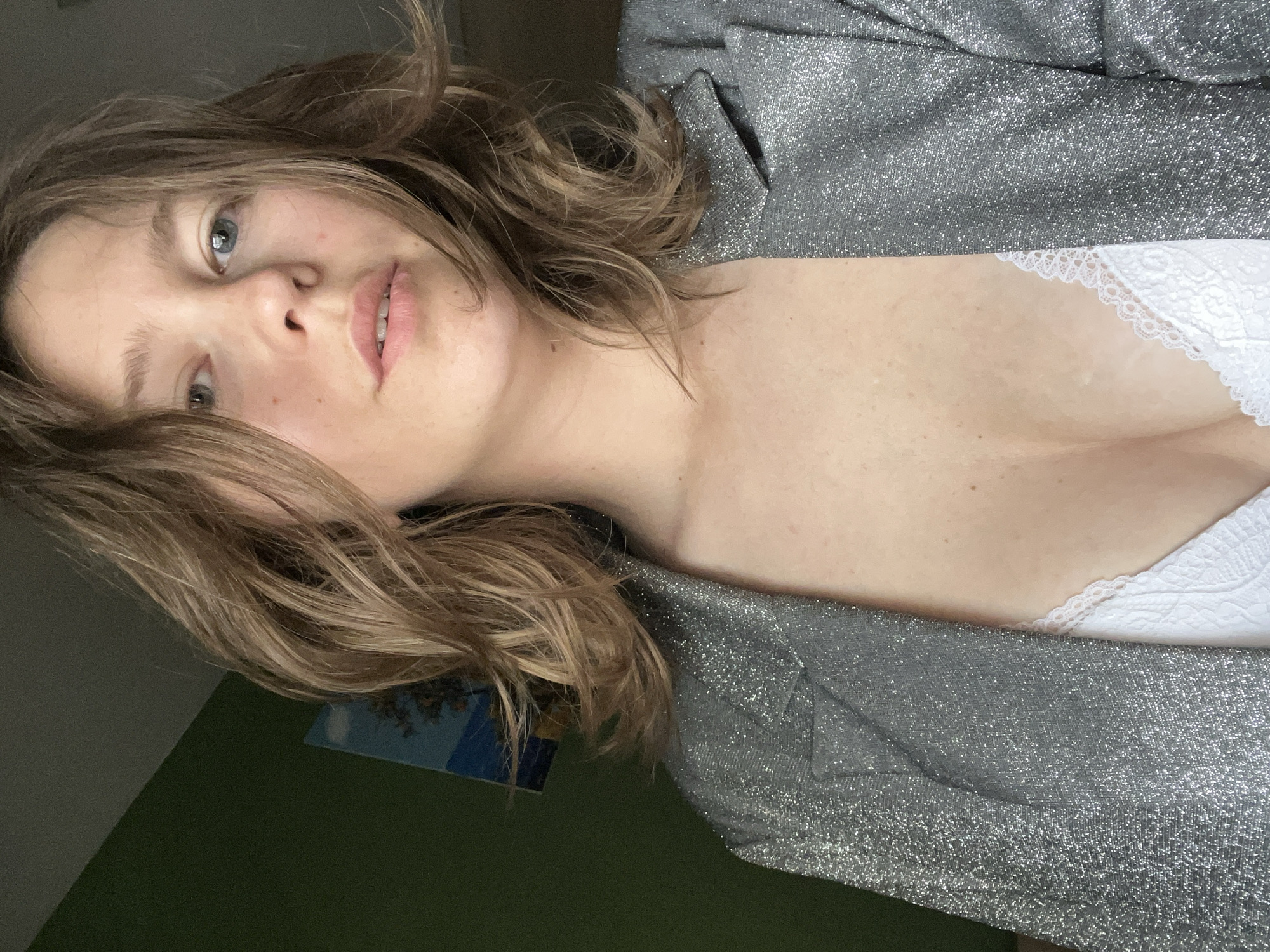 Woman takes morning selfies in sparkly outfit, Podgorica