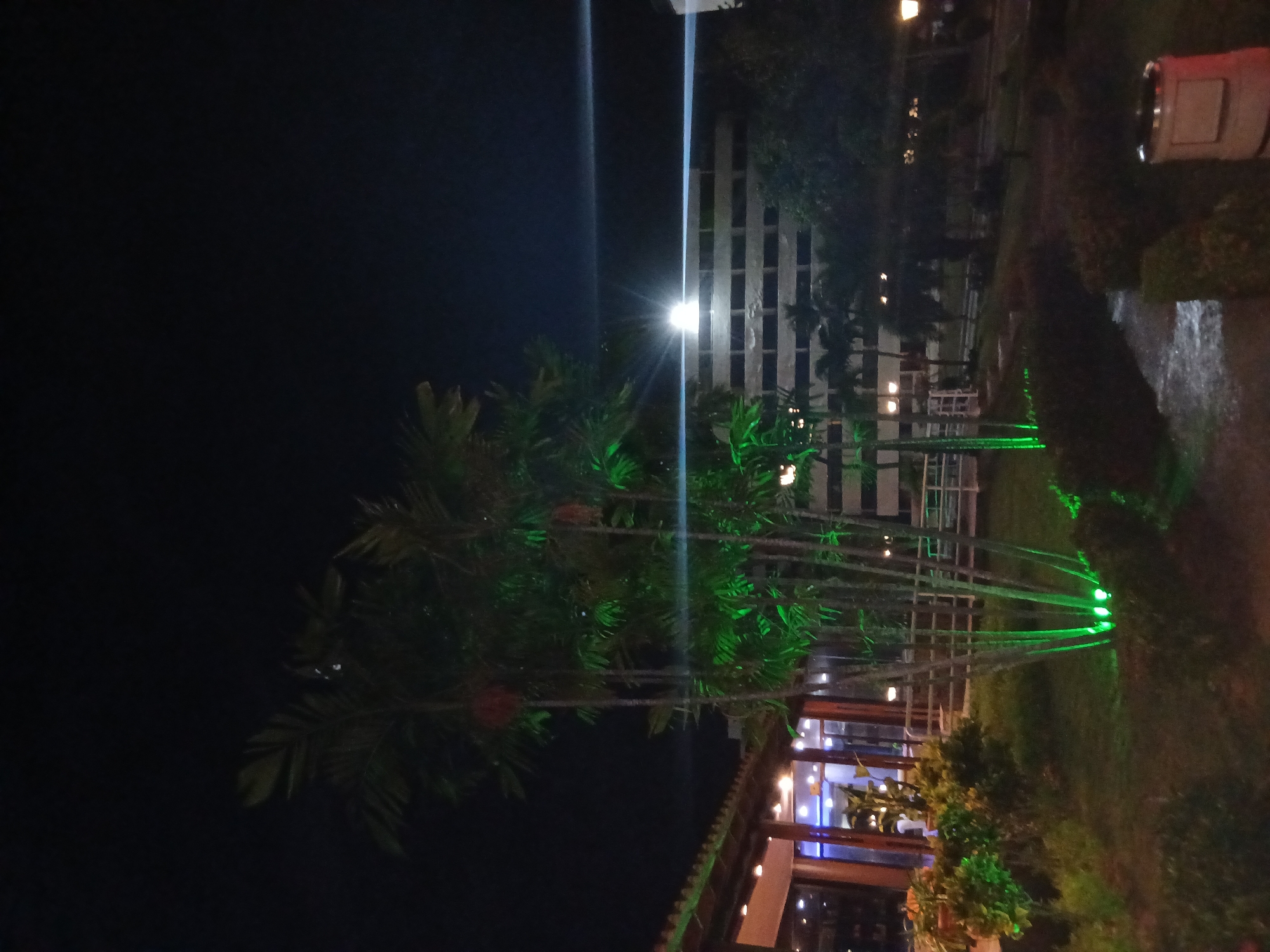 Nighttime resort scenes captured at Playa El Agua, Venezuela