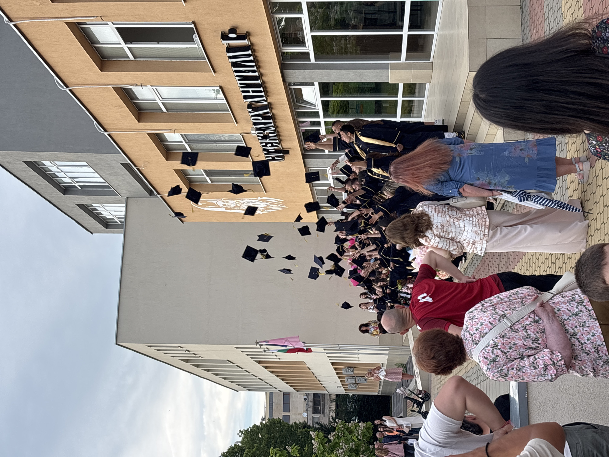 Graduation ceremony at Tsar Antim I school, Kazanlak