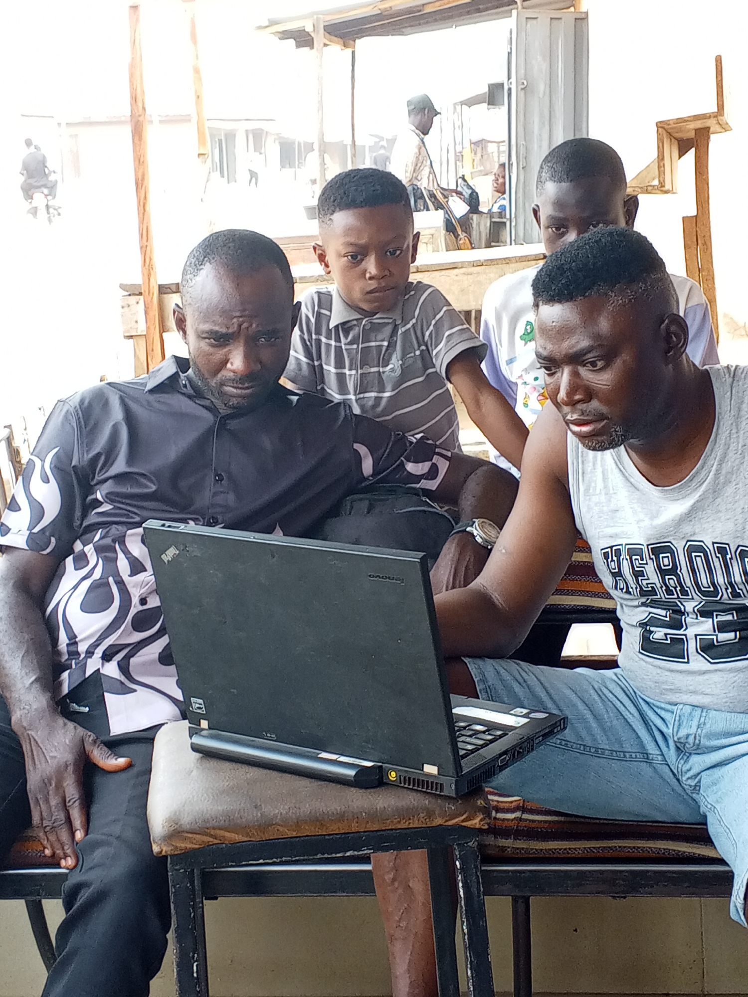 Daily life continues in Nigerian communities with technology and services