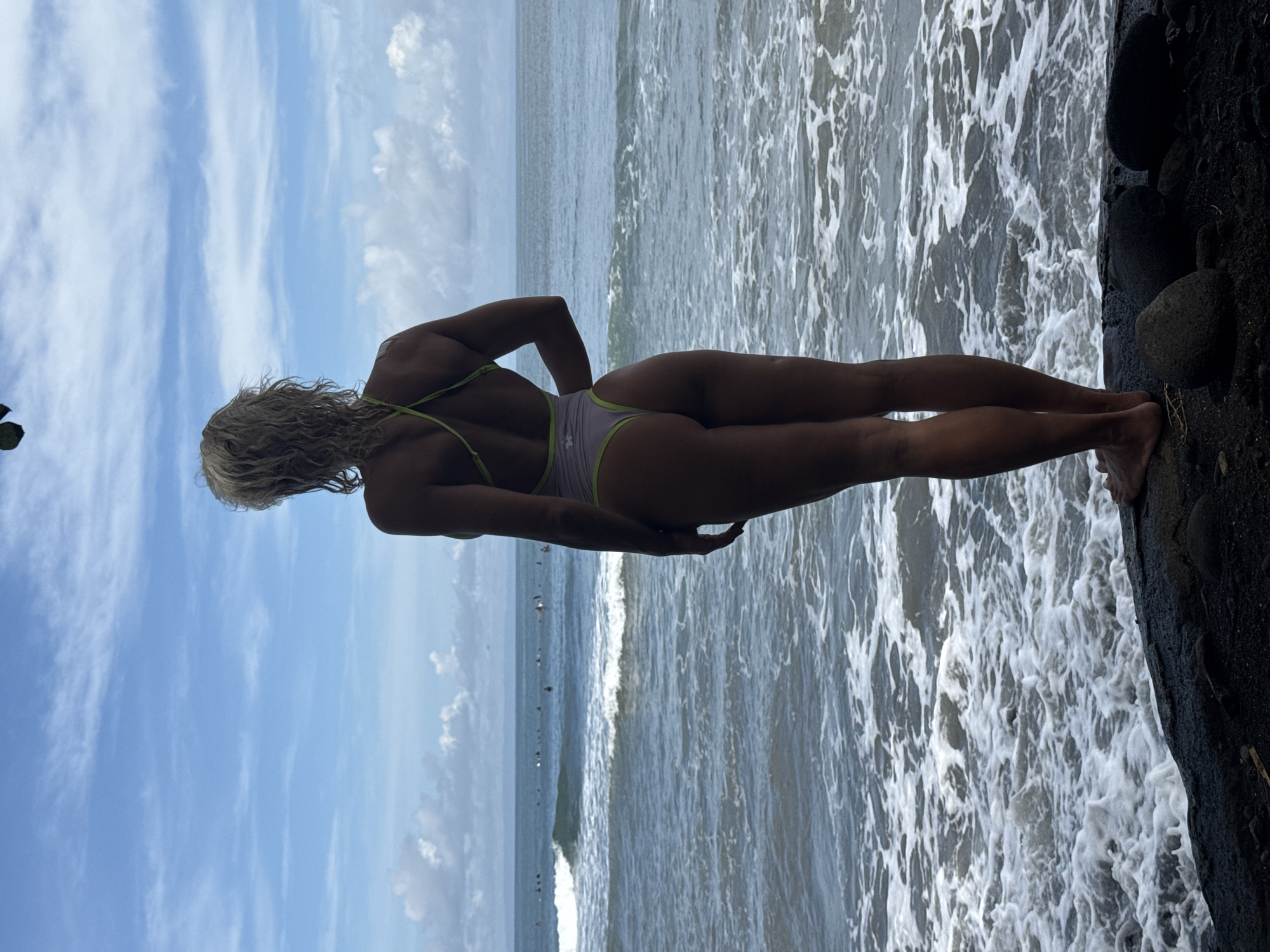 Early morning surf preparation at tropical coastal location