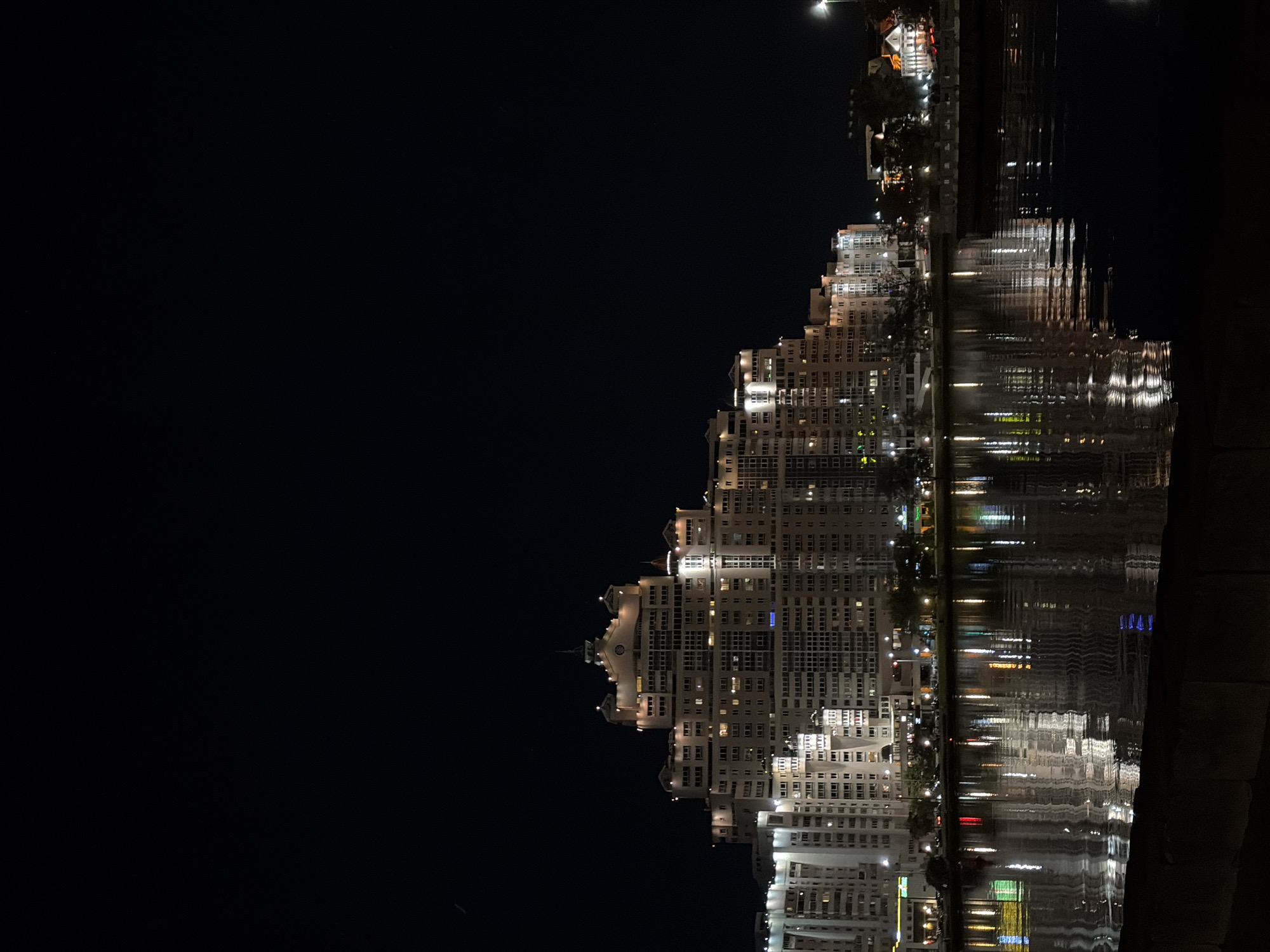 Minsk landmarks and streetscapes lit up on a summer night