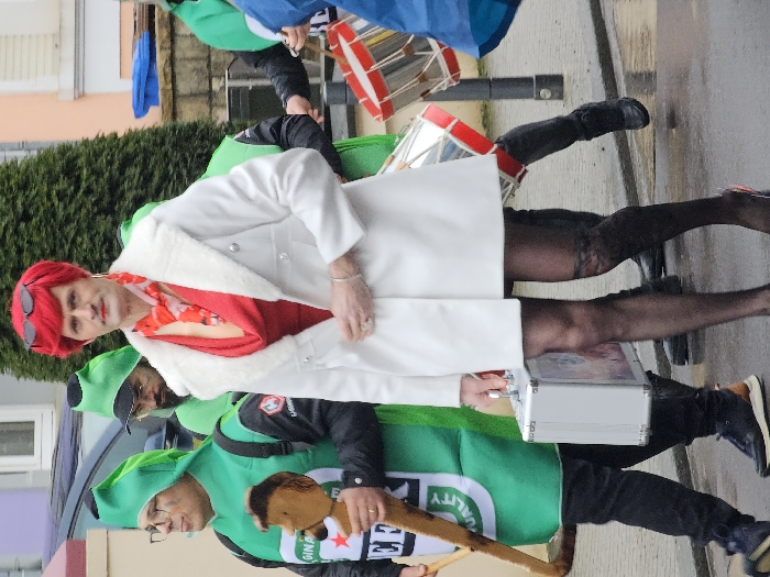 Carnival parade brings costumed celebration to Schifflange, Luxembourg