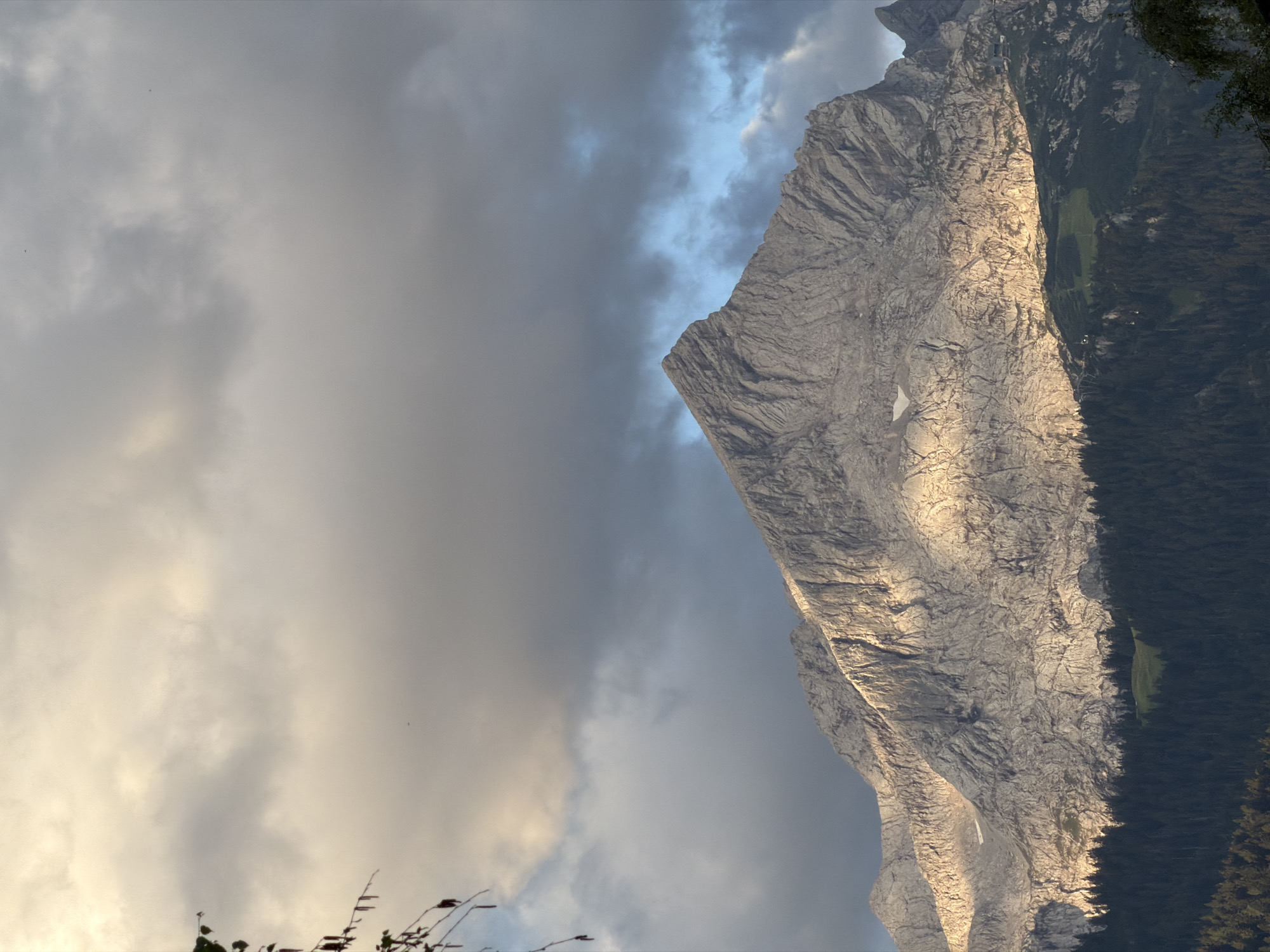 Golden hour hits the Bavarian Alps above Garmisch-Partenkirchen