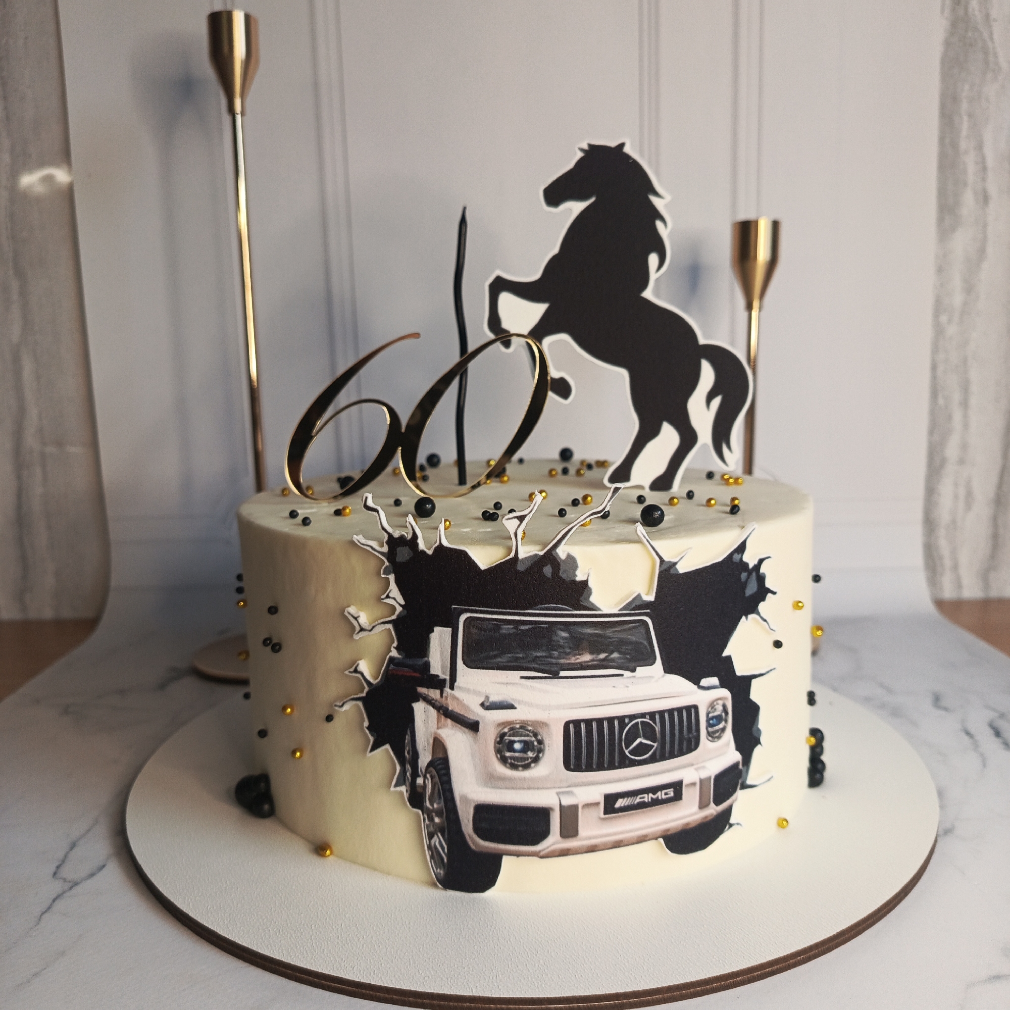 Birthday celebrations documented in Марковский with decorated cakes
