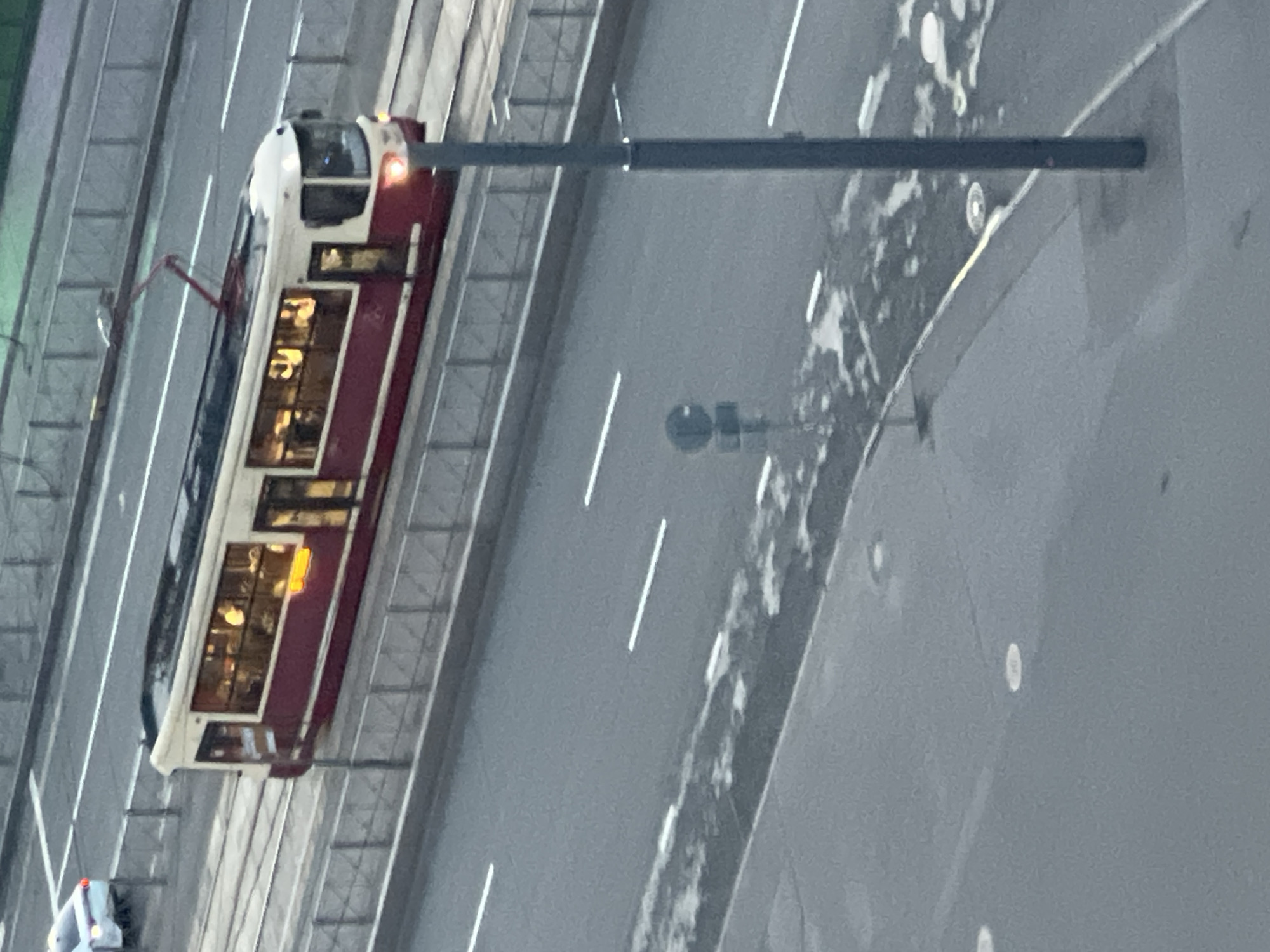 Trams, dusk skylines, and cafe murals in a Russian city