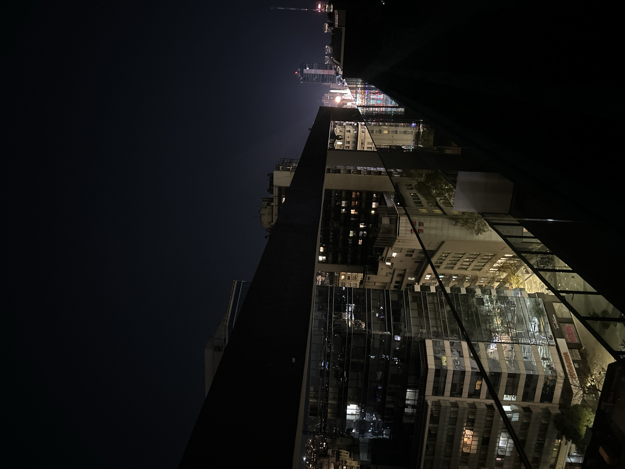 Nighttime Buenos Aires cityscape documented from high-rise vantage point
