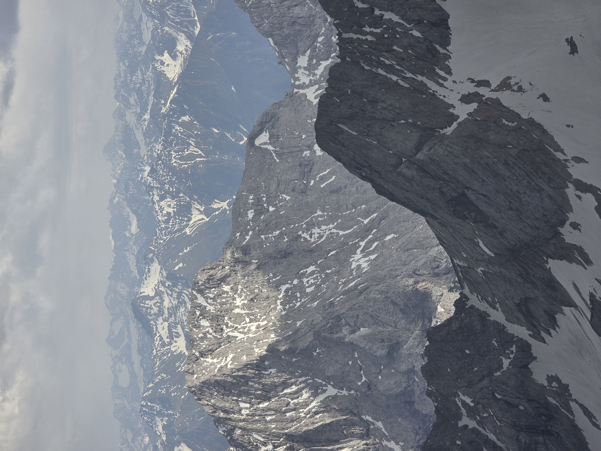 Cable car journey documented through snowy Wetterstein Mountains, Germany