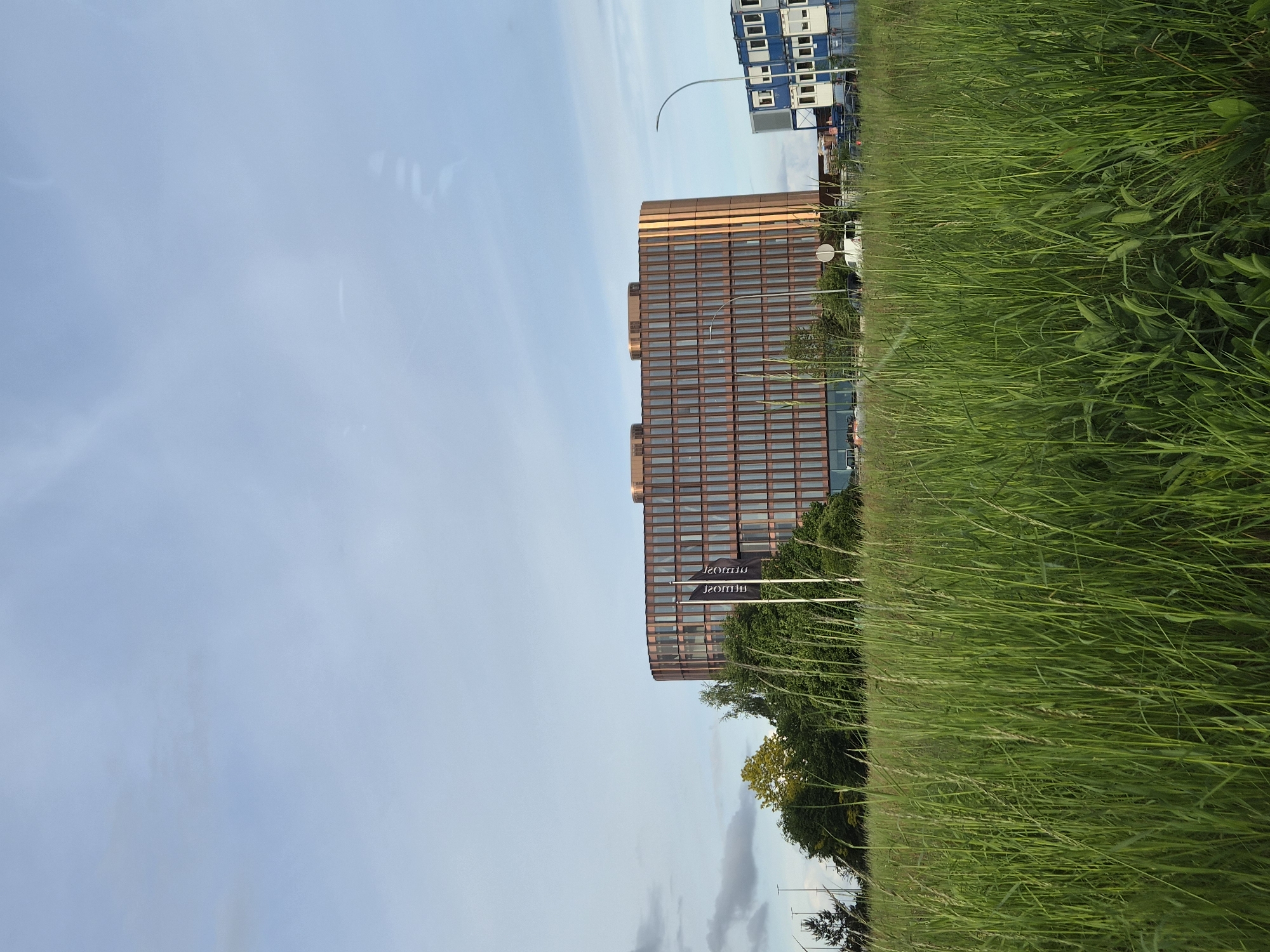 Copper-clad building observed in Niederanven, Luxembourg