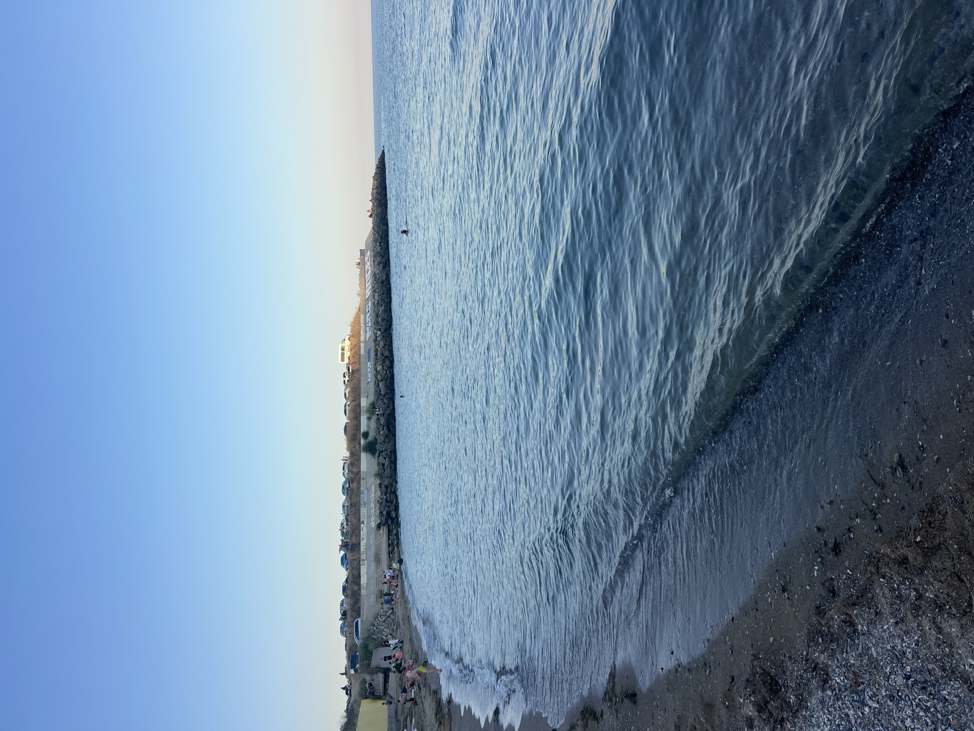 Summer afternoon at Fontanka beach, Ukraine's Black Sea coast