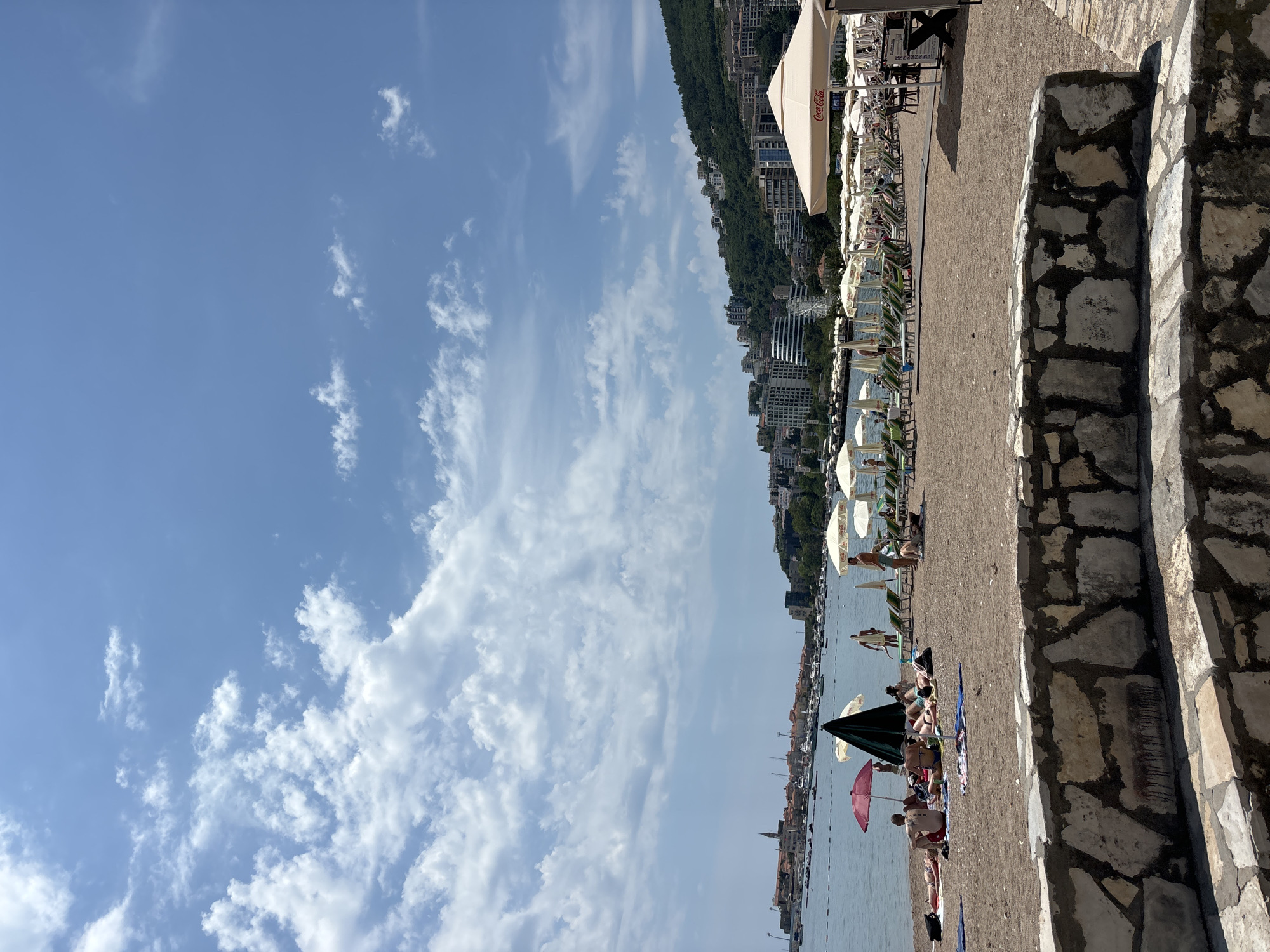 Summer morning life captured across Budva, Montenegro beaches