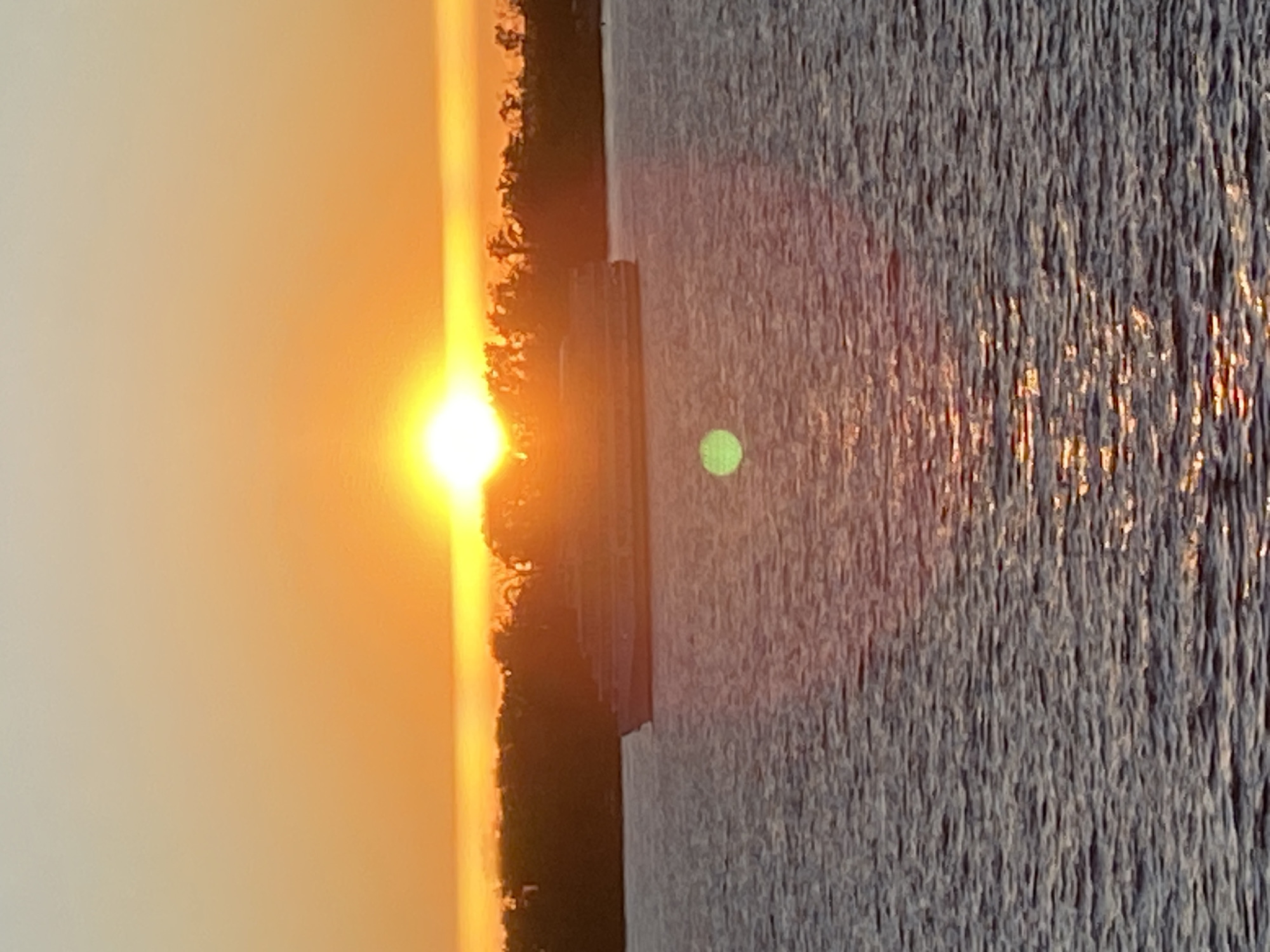 Sunset over the water, captured from multiple angles
