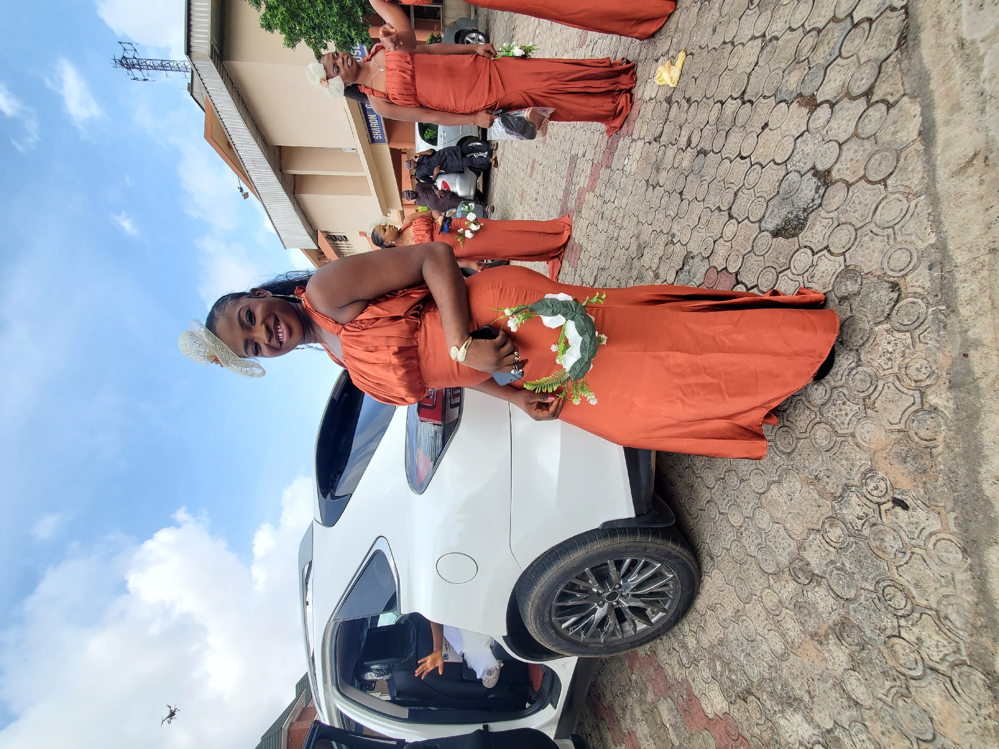 Wedding party preparations documented in Onitsha, Nigeria