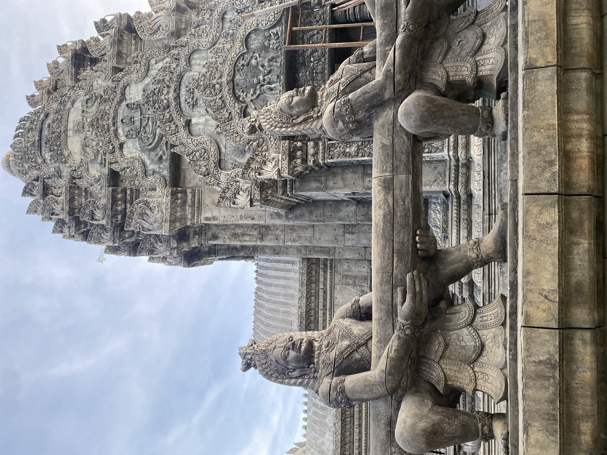 Ornate stone temple documented in Ban Haad Rin, Thailand