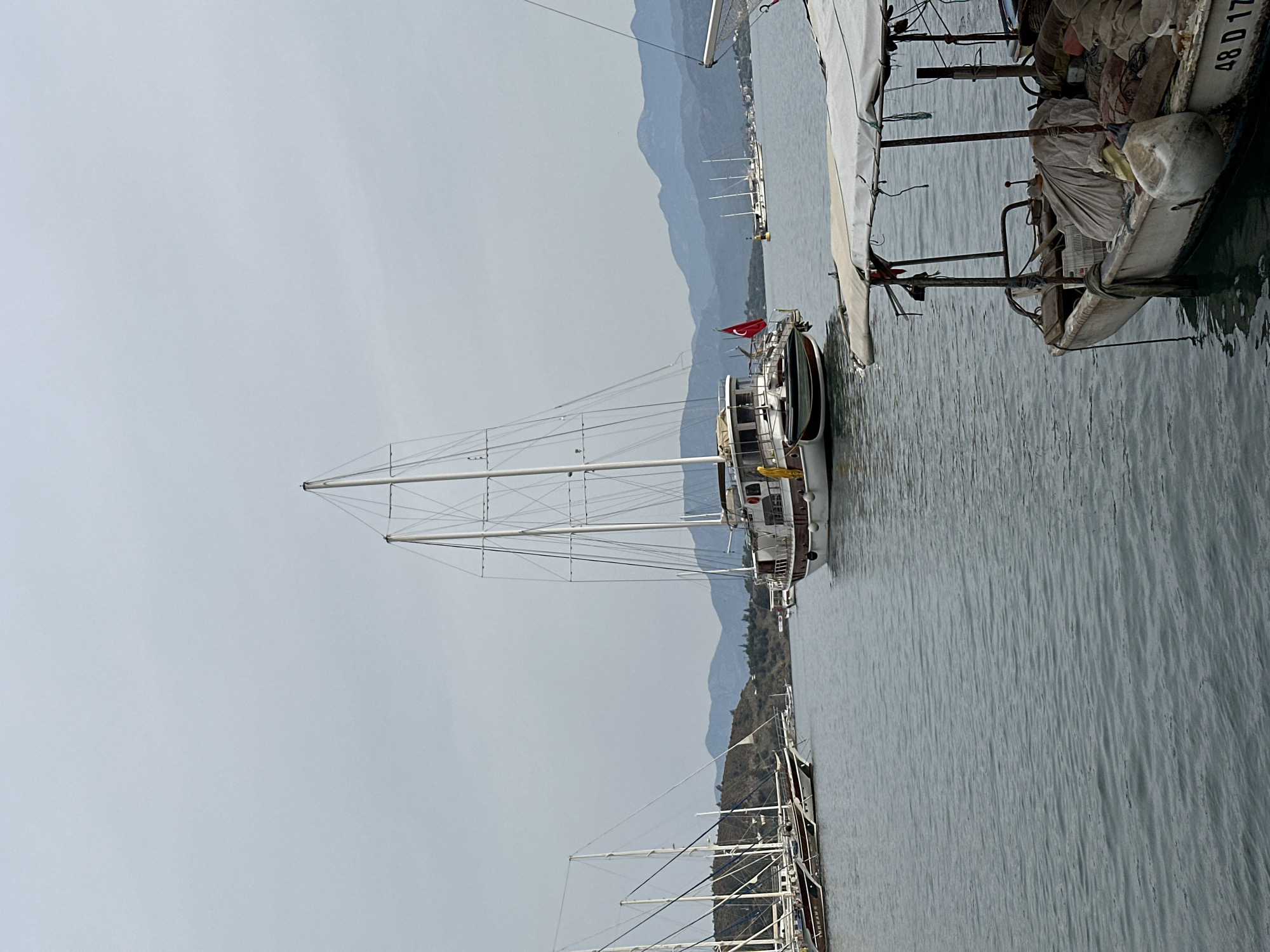 Morning stroll captured at Fethiye harbor, Turkey