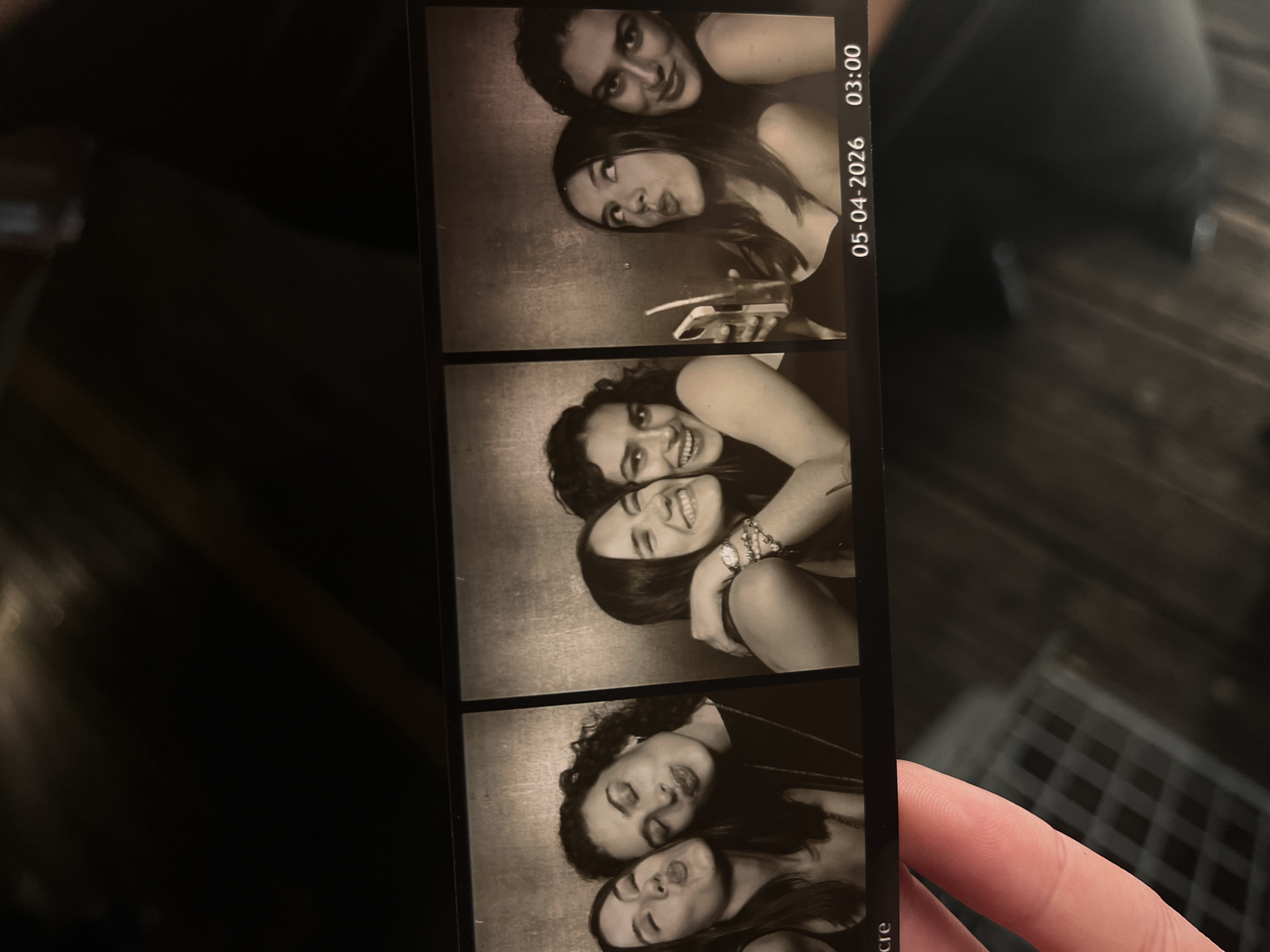 Photo booth memories shared in Lyon early morning