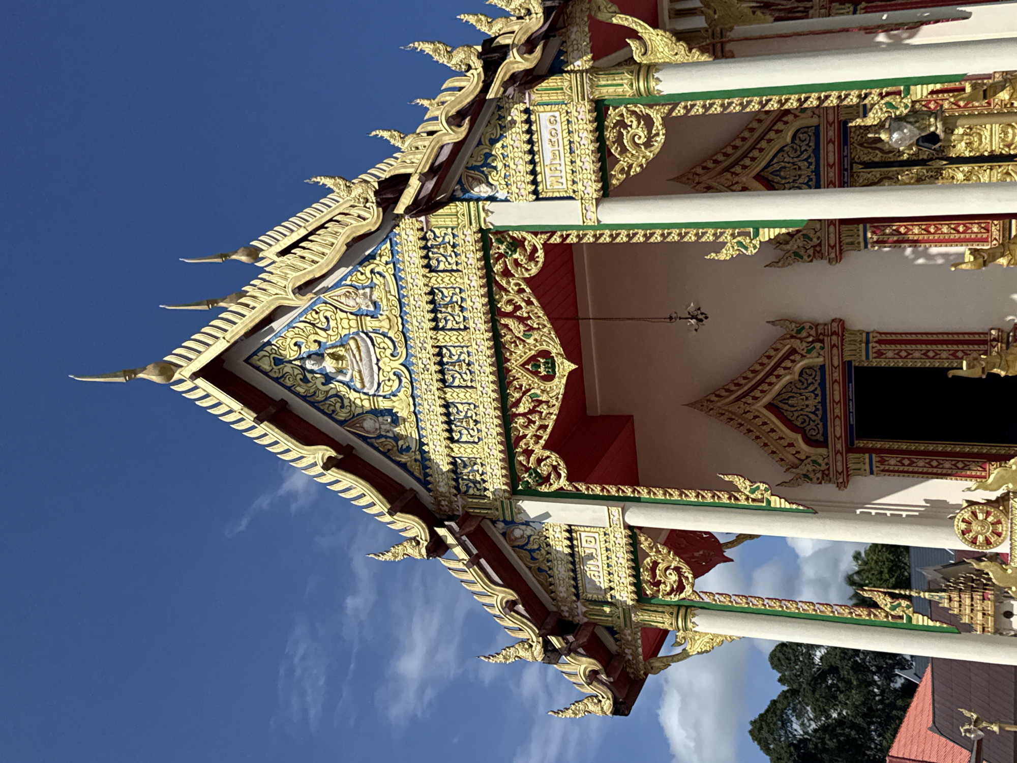 Buddhist temple architectural details documented in Baan Taling Ngam